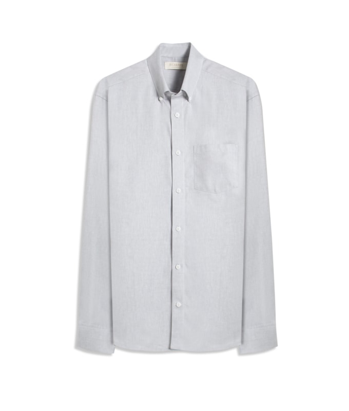 Camisa Oxford Ml Silver Gray
