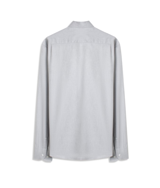 Camisa Oxford Ml Silver Gray