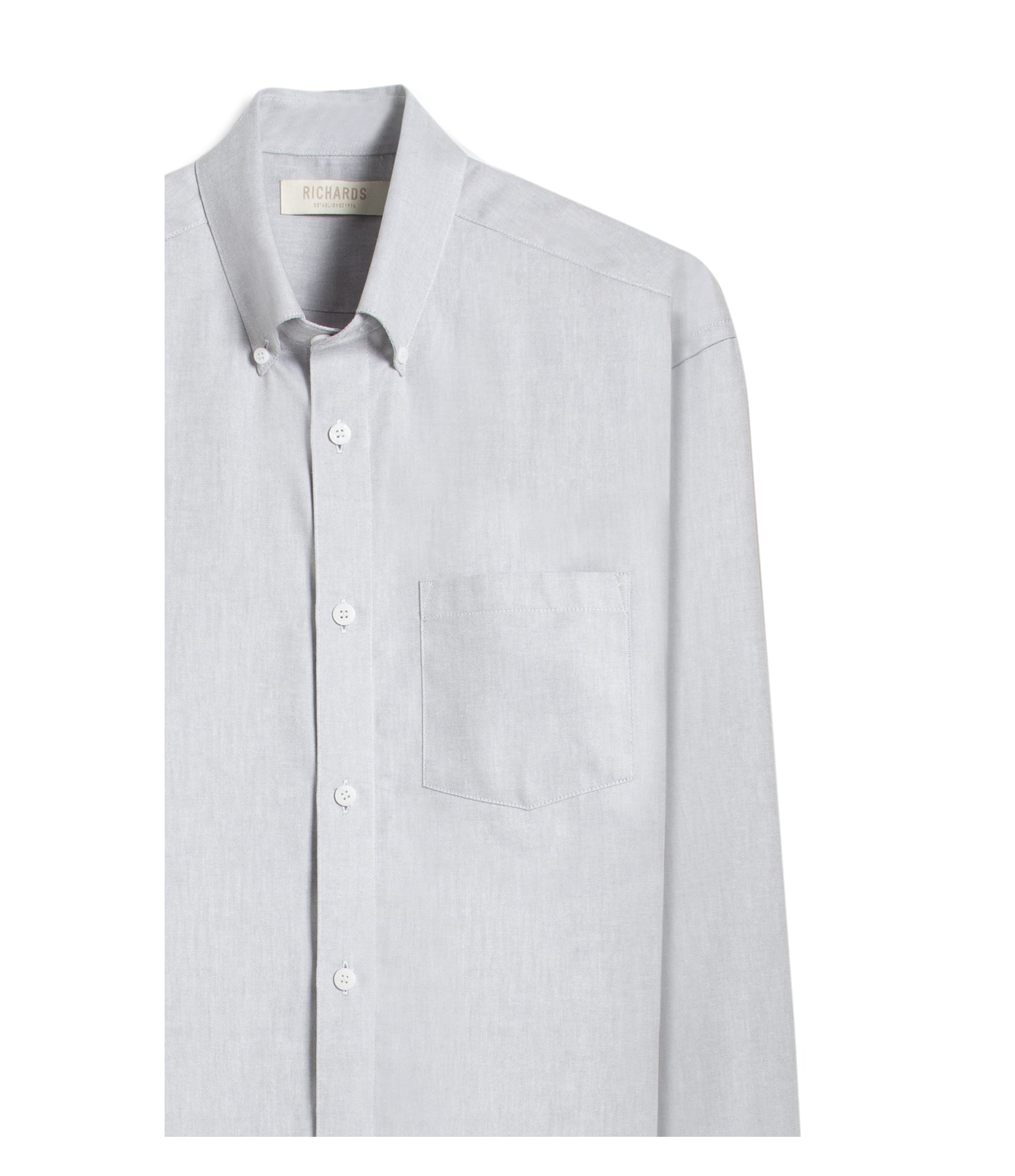 Camisa Oxford Ml Silver Gray