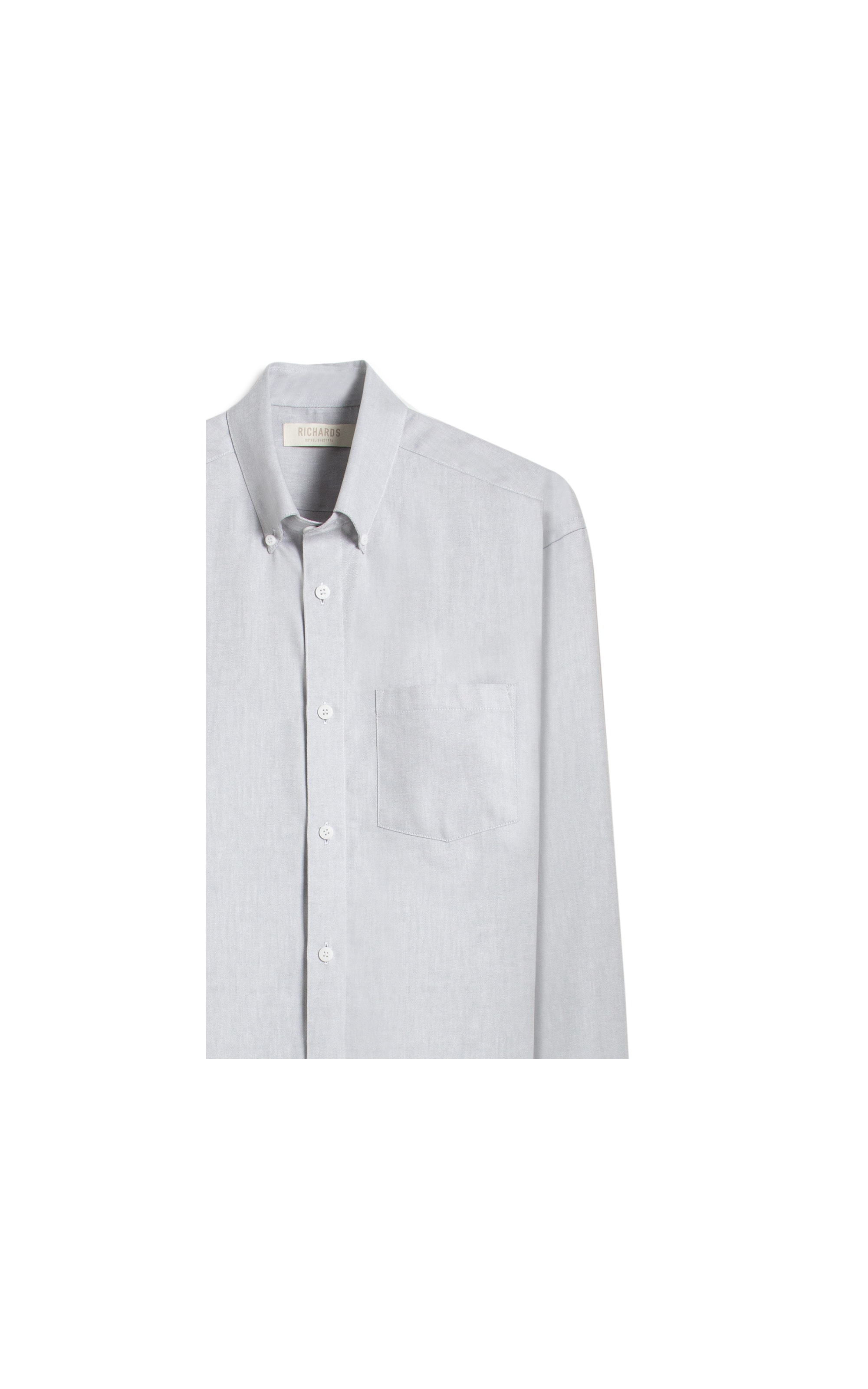 Camisa Oxford Ml Silver Gray