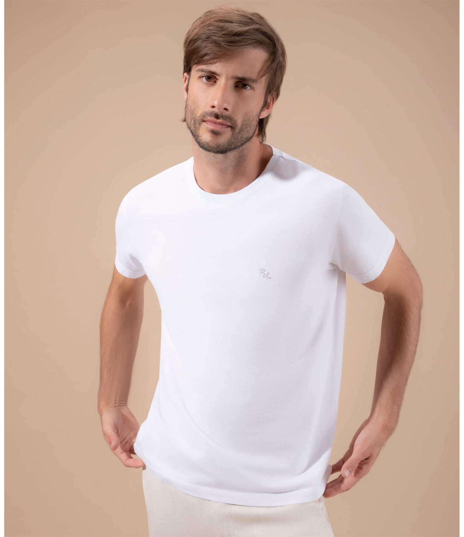 Camisa Oxford Stretch Ml Branco
