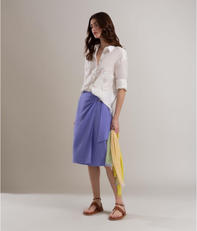 Camisa Palm Cotton Off White