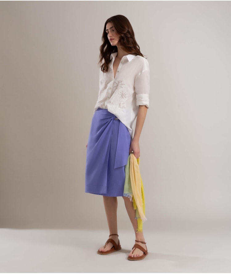Camisa Palm Cotton Off White