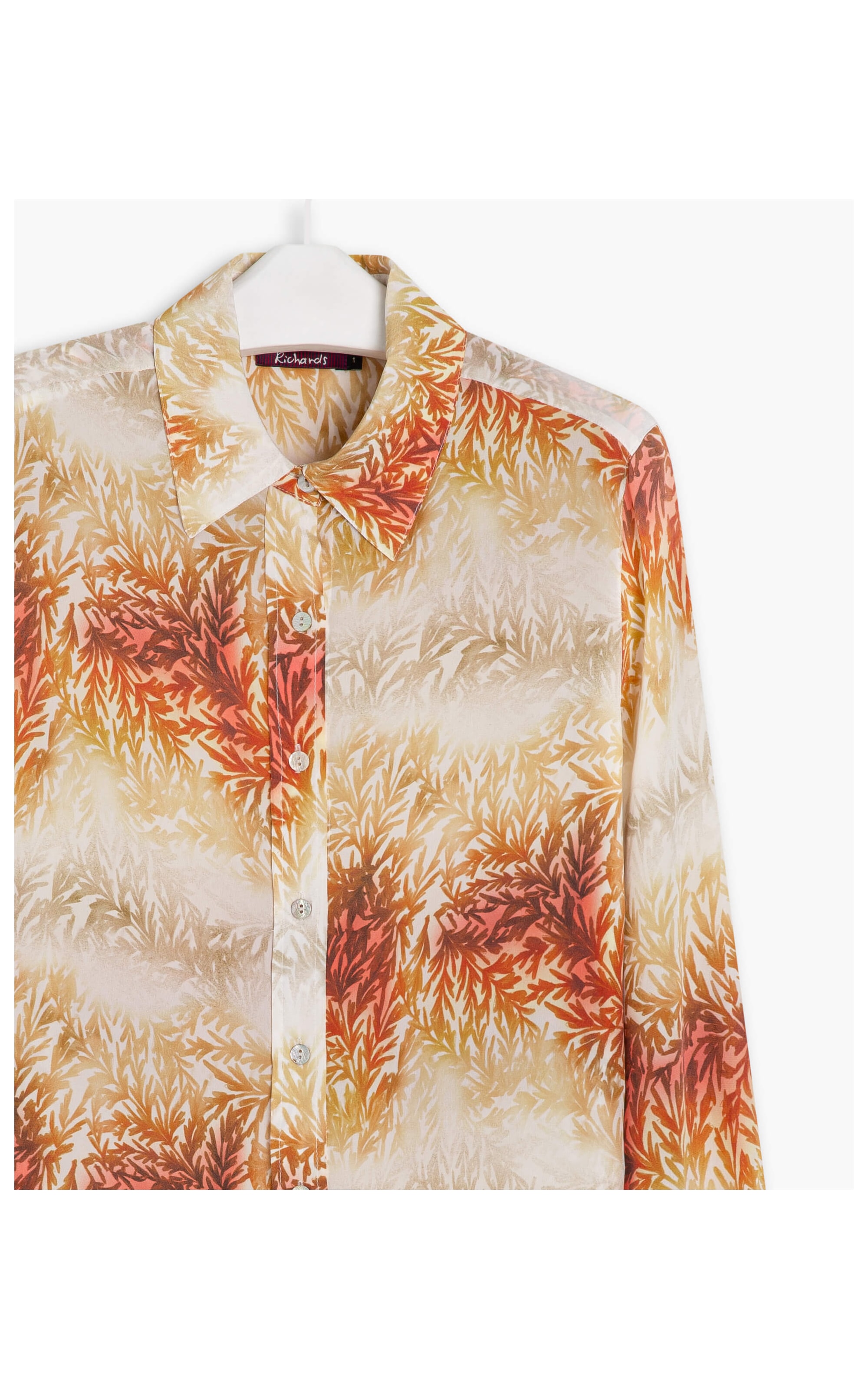 Camisa Papoula Est Old Leaves Verde Oliva