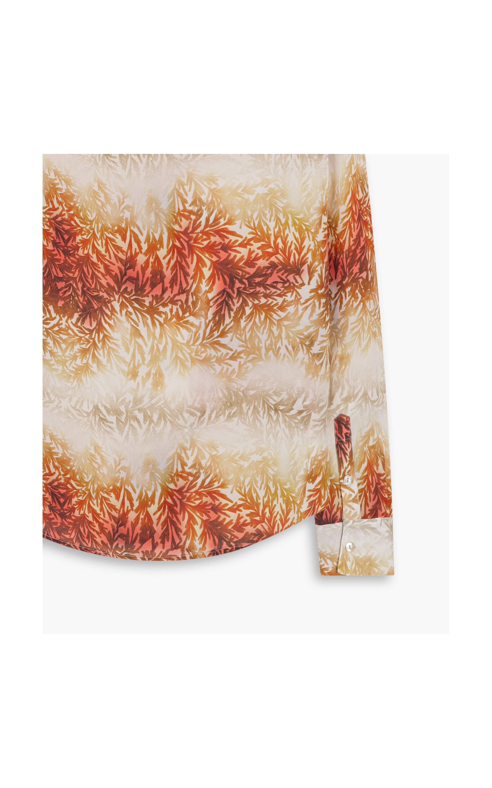 Camisa Papoula Est Old Leaves Verde Oliva