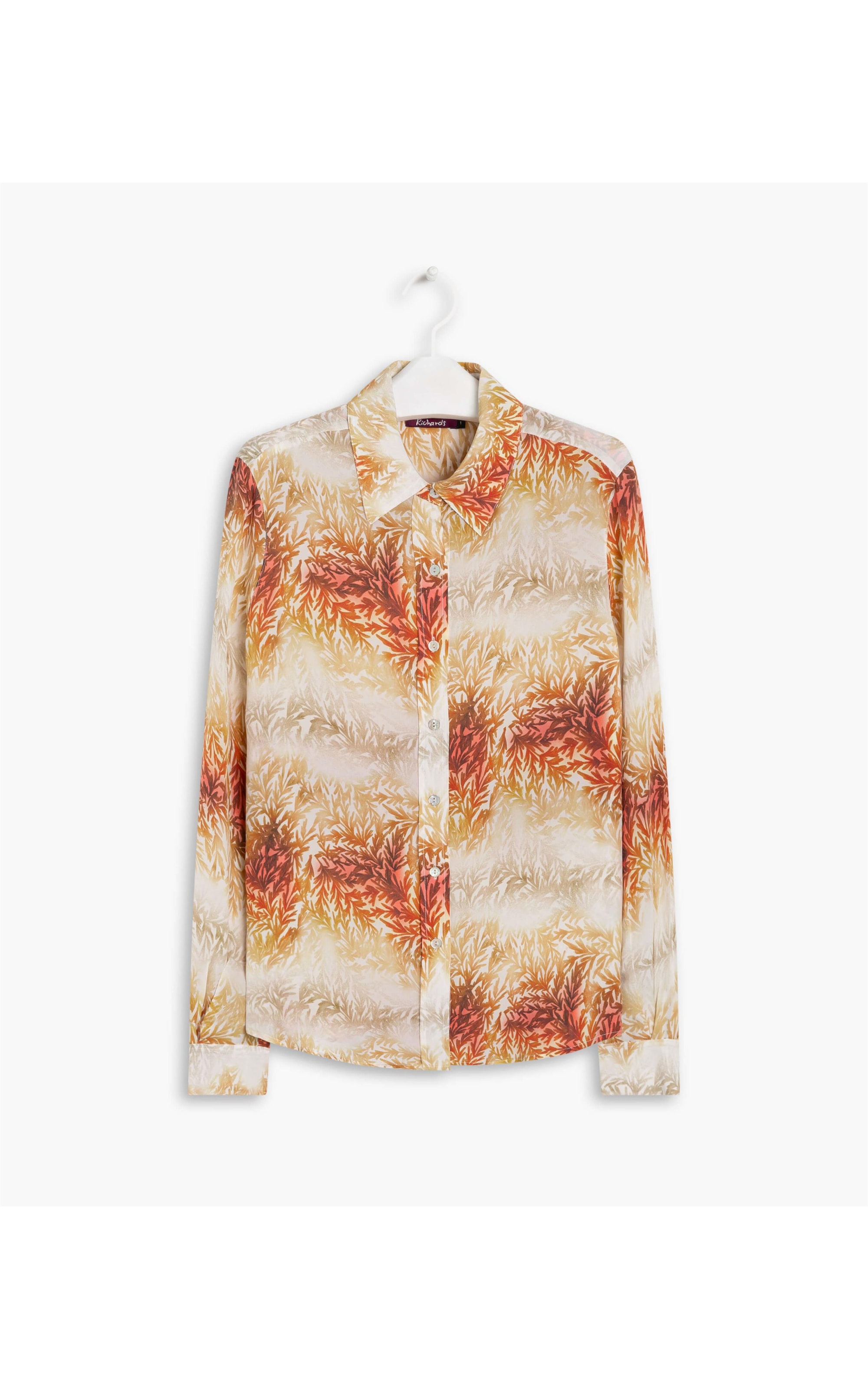 Camisa Papoula Est Old Leaves Verde Oliva