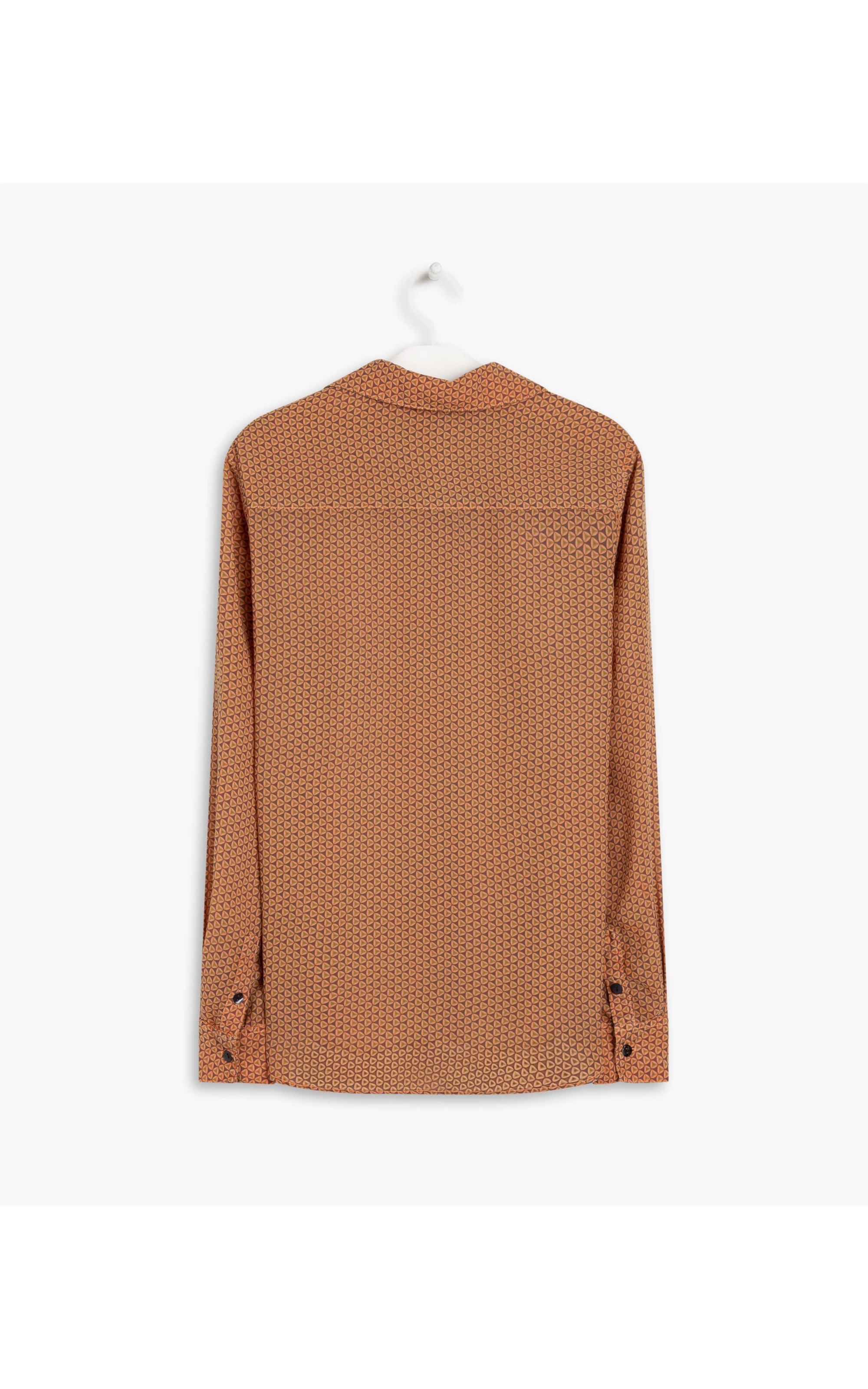 Camisa Papoula Estampa Sementes Laranja