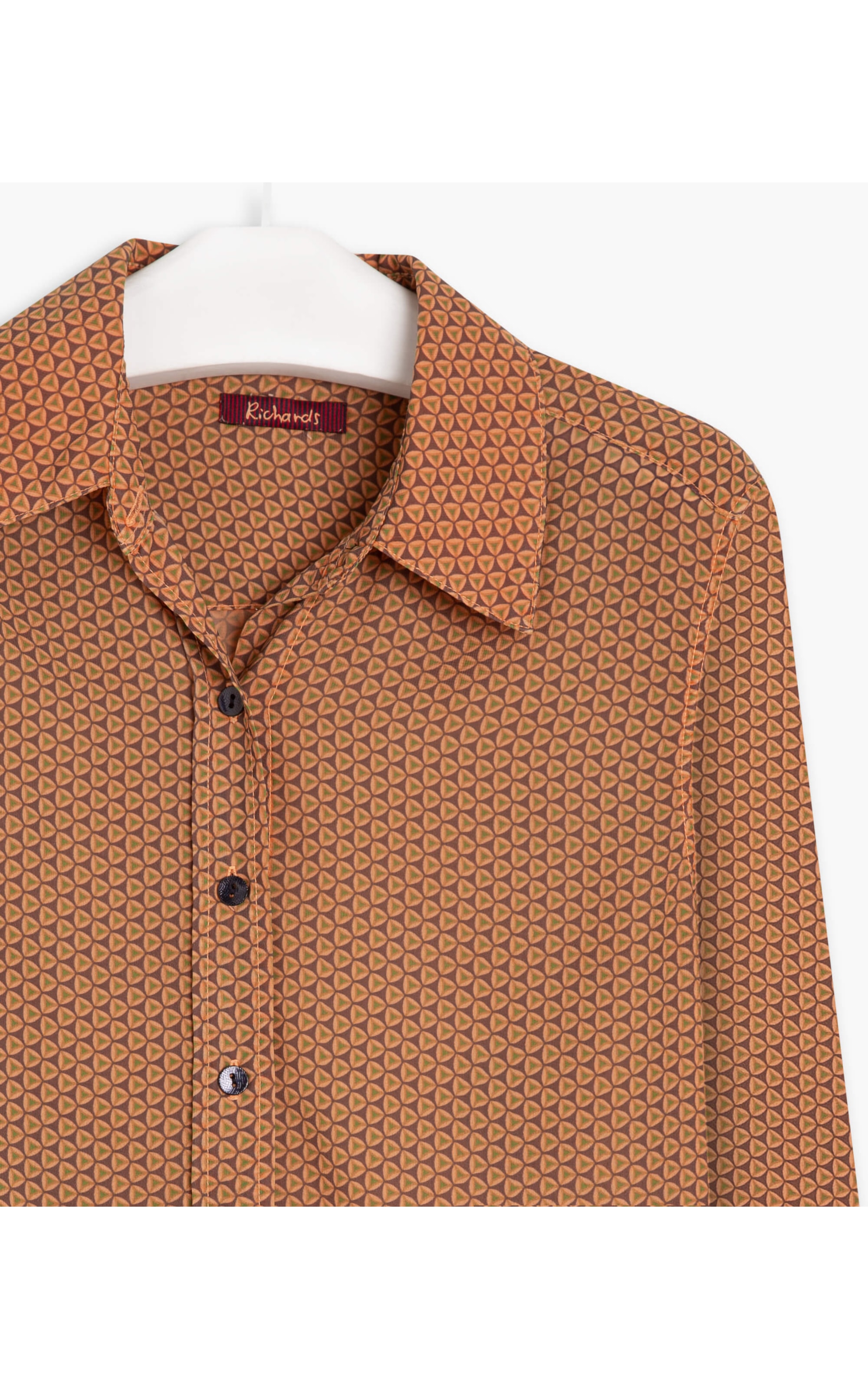 Camisa Papoula Estampa Sementes Laranja
