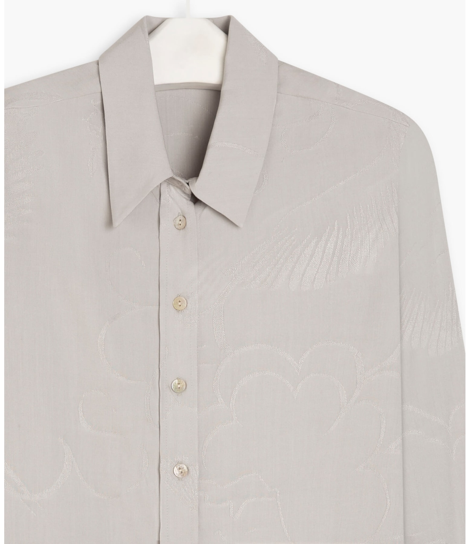 Camisa Papoula Jac Crane Prata