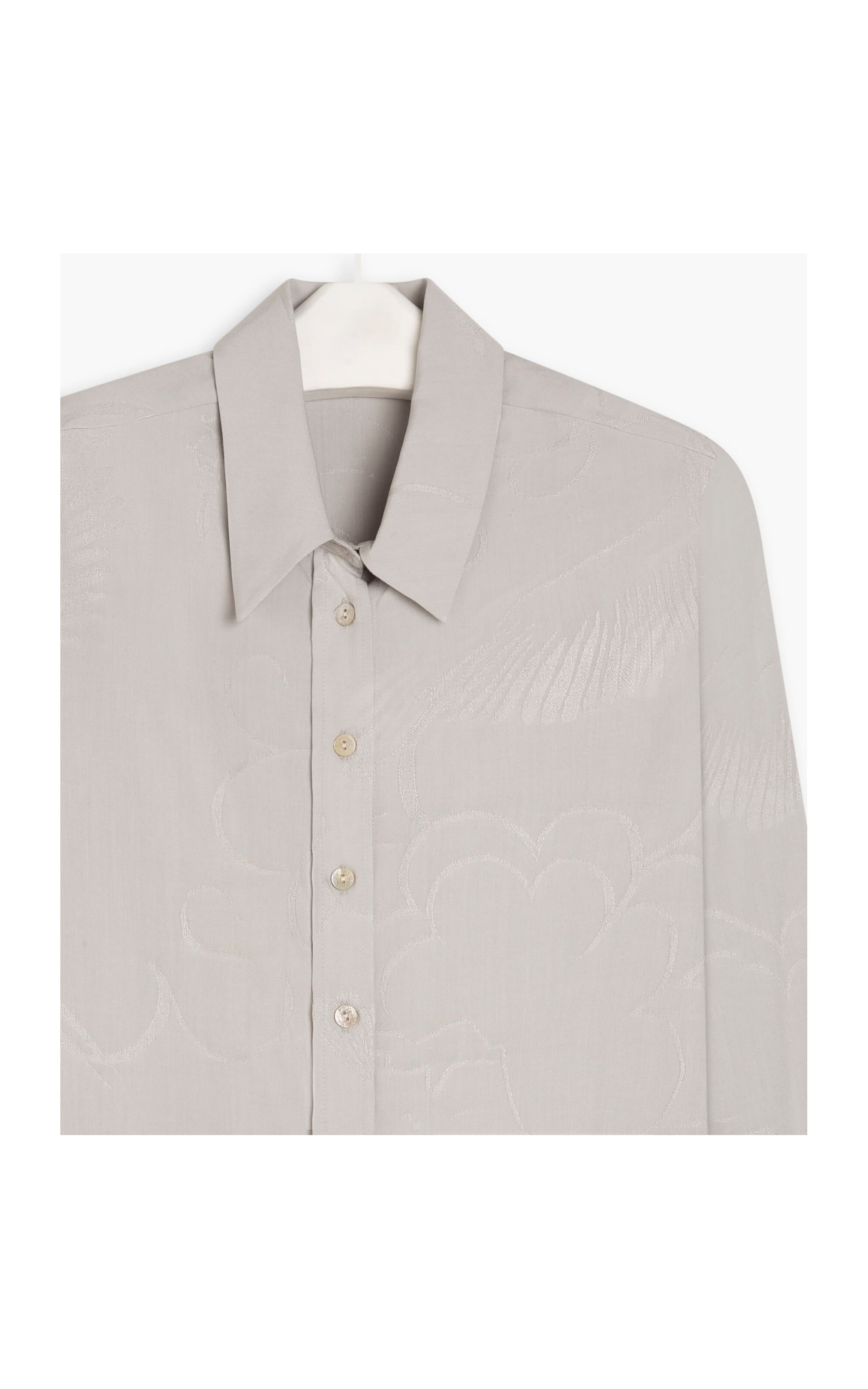 Camisa Papoula Jac Crane Prata