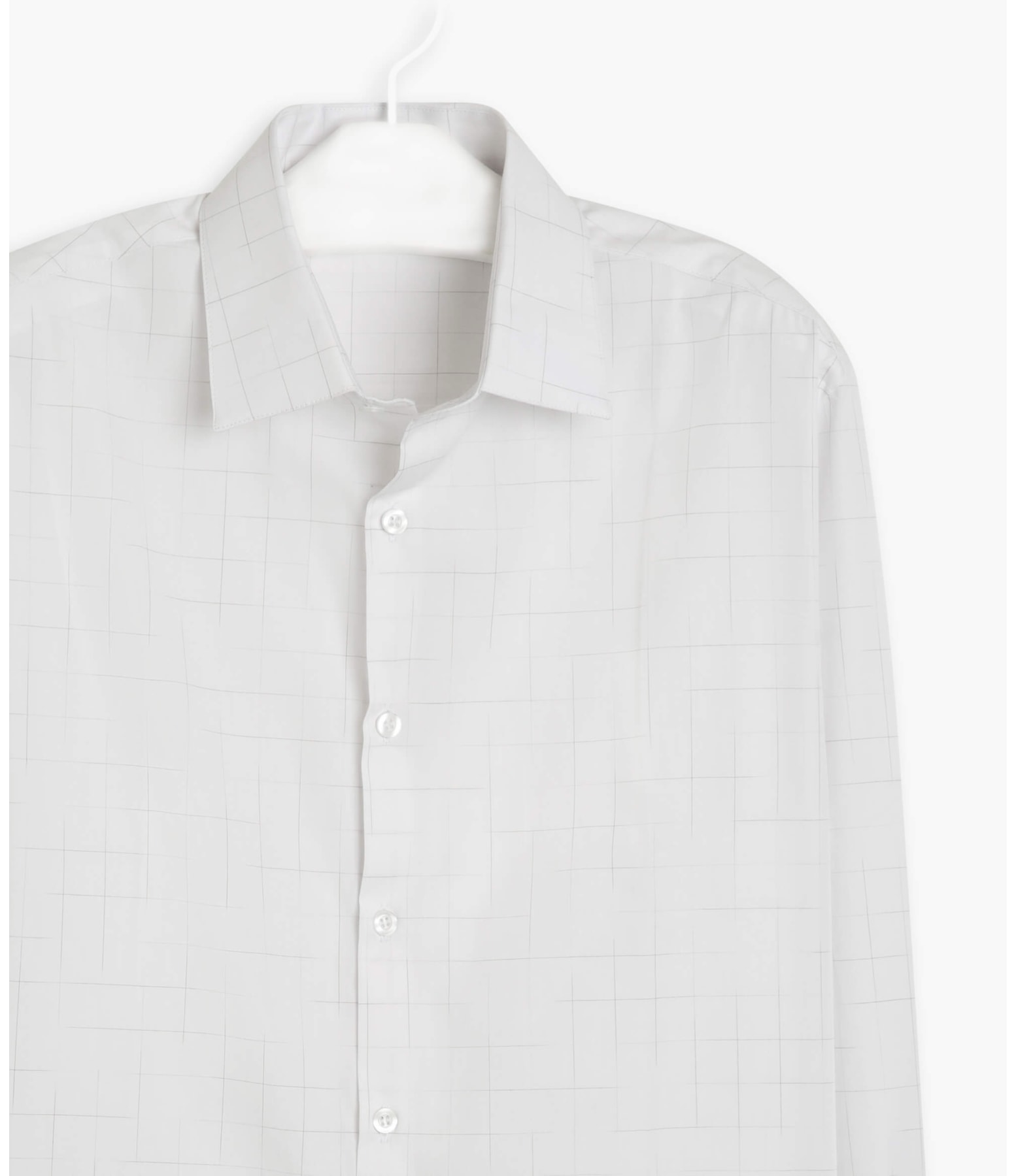Camisa Pedro Traveller Xadrez Ml Cinza Claro