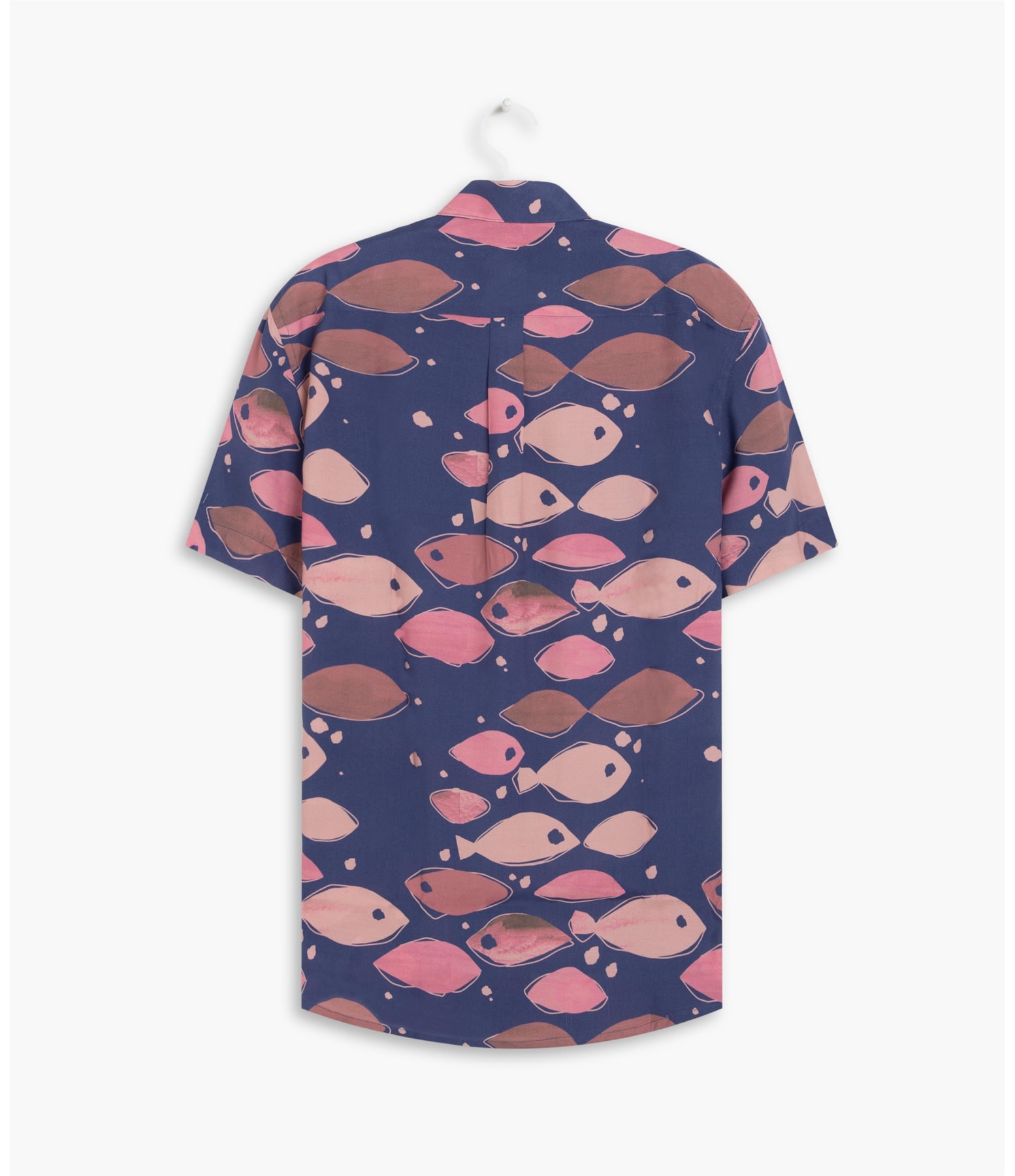 Camisa Peixe Color Estampada Dark Navy