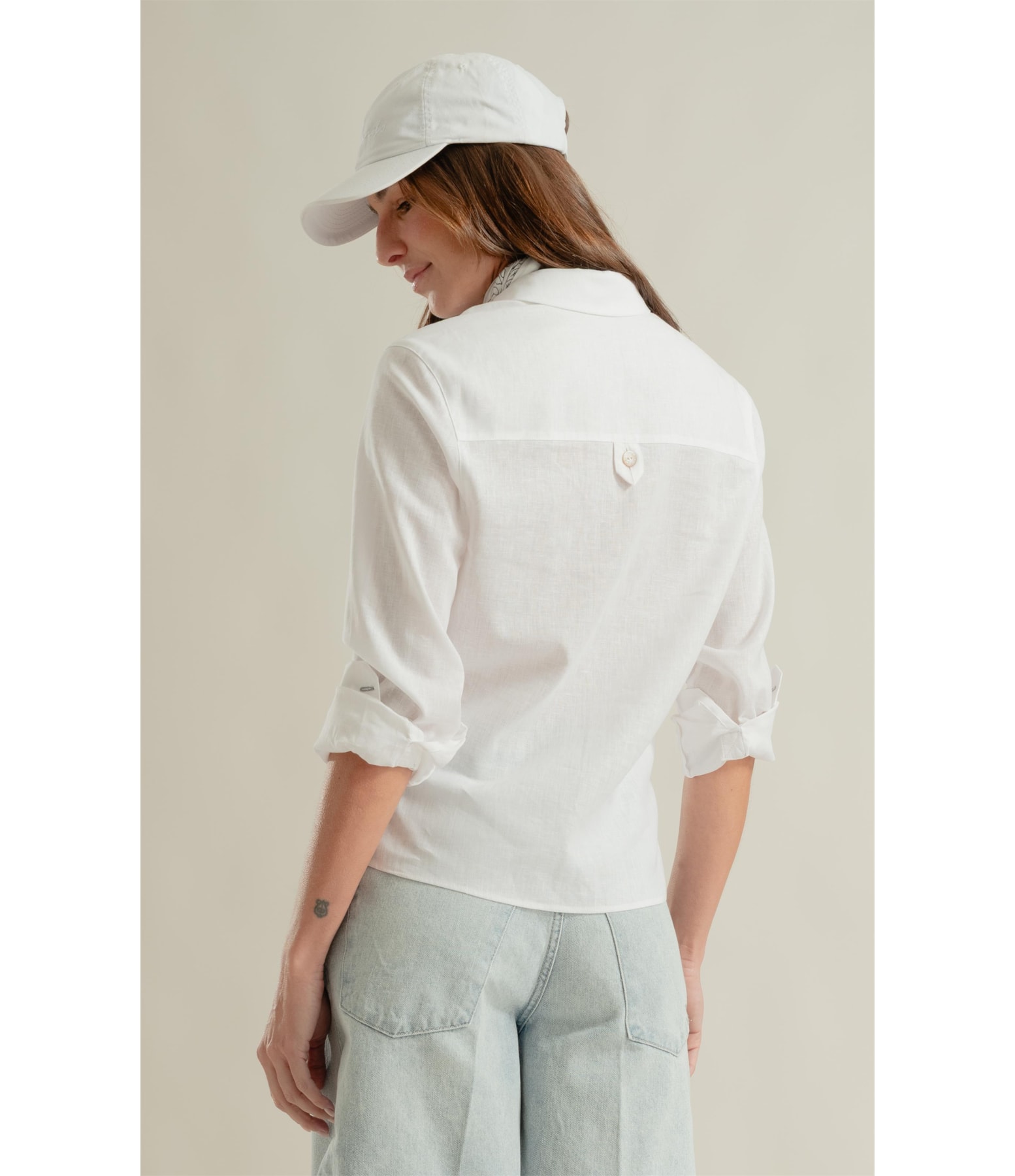 Camisa Pérola Linho Branco