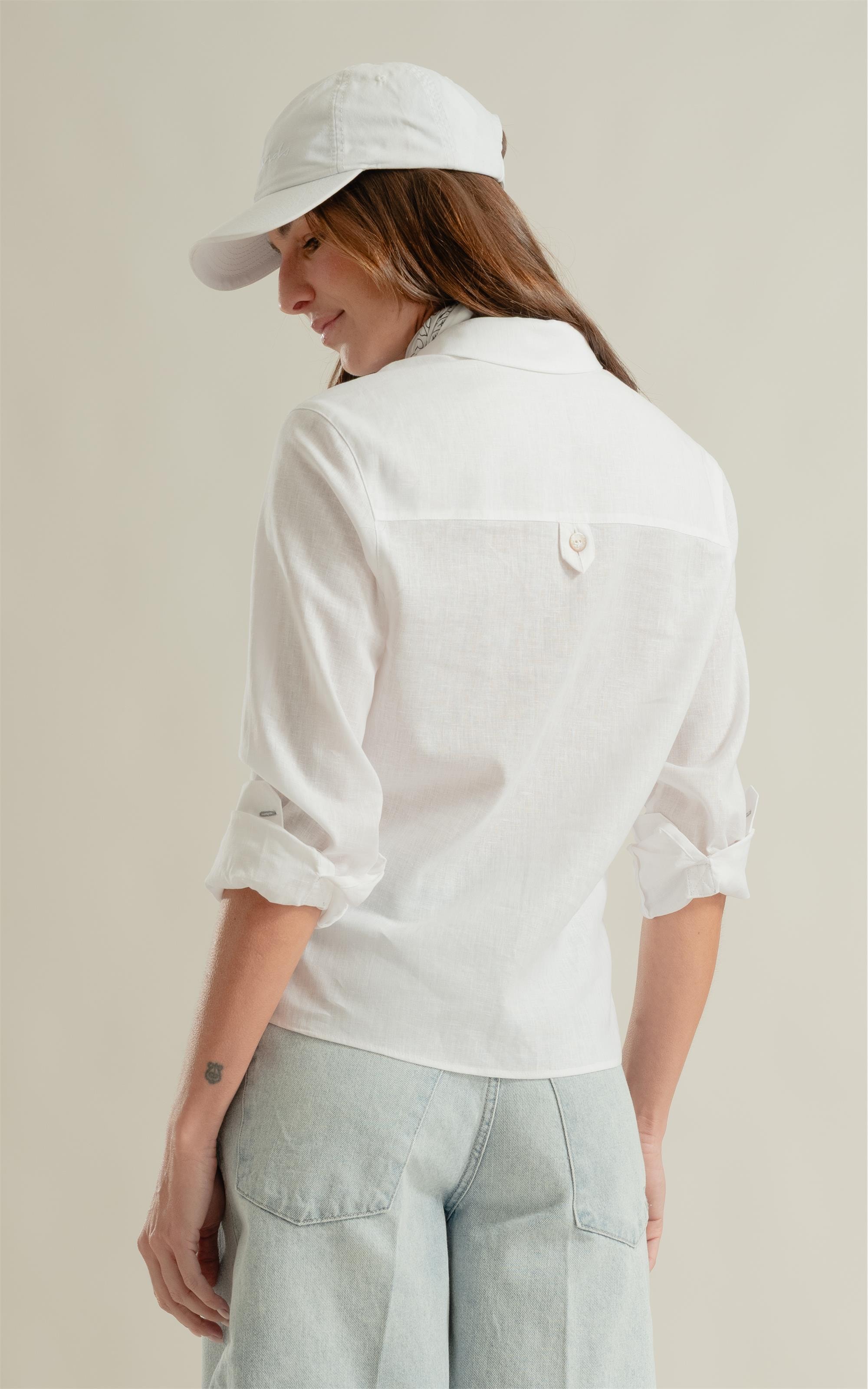 Camisa Pérola Linho Branco