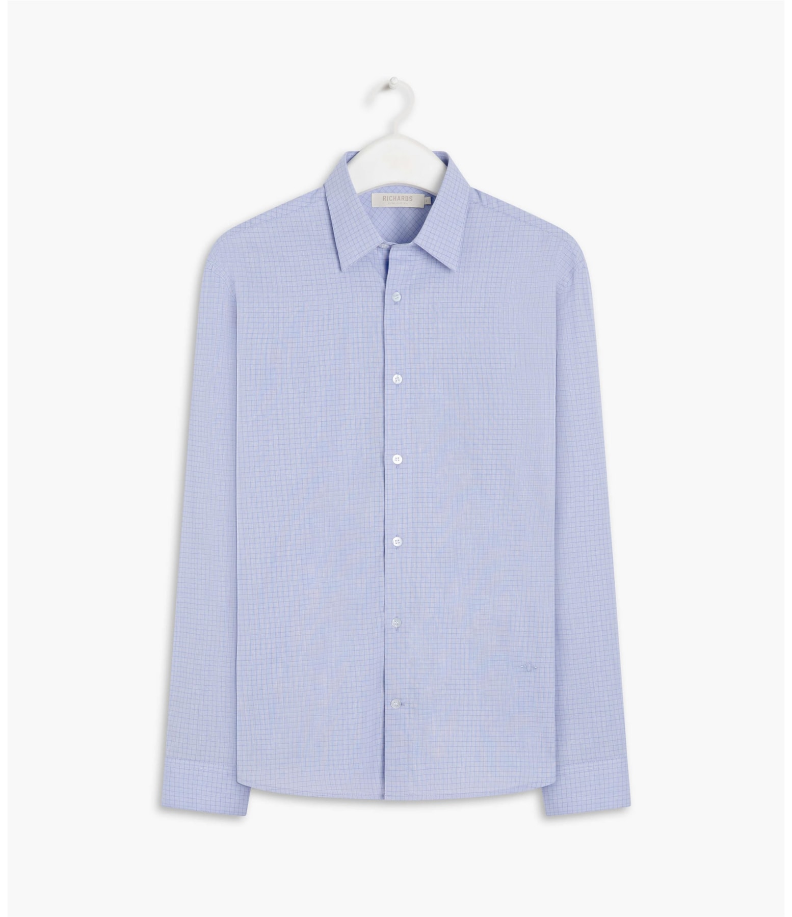 Camisa Perugia Xadrex Ml Azul Claro