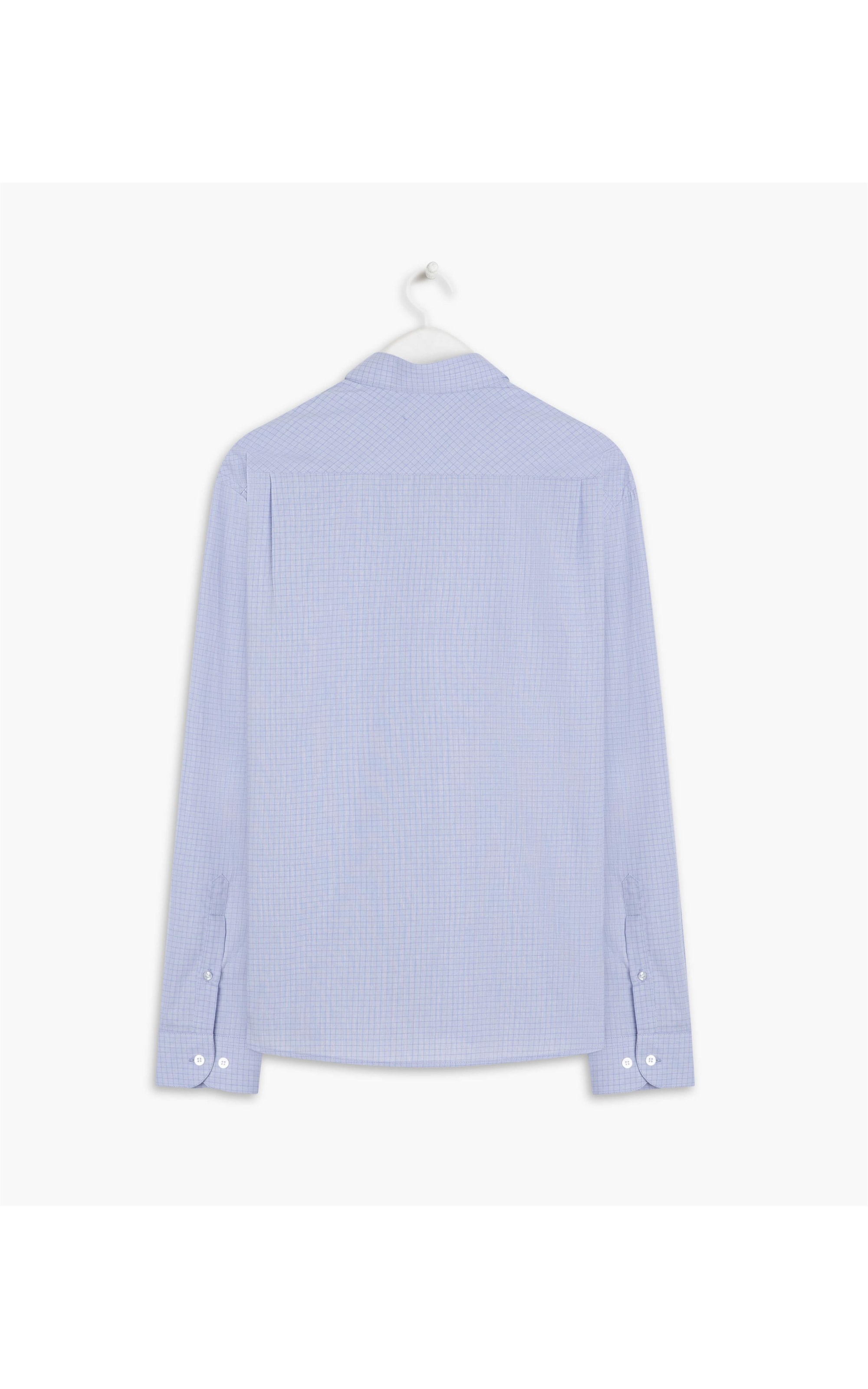 Camisa Perugia Xadrex Ml Azul Claro