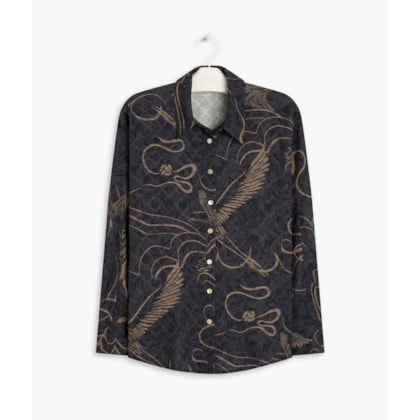 Camisa Petra Crane Preto