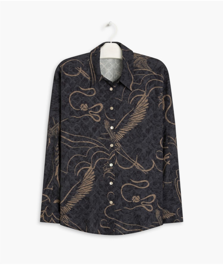 Camisa Petra Crane Preto