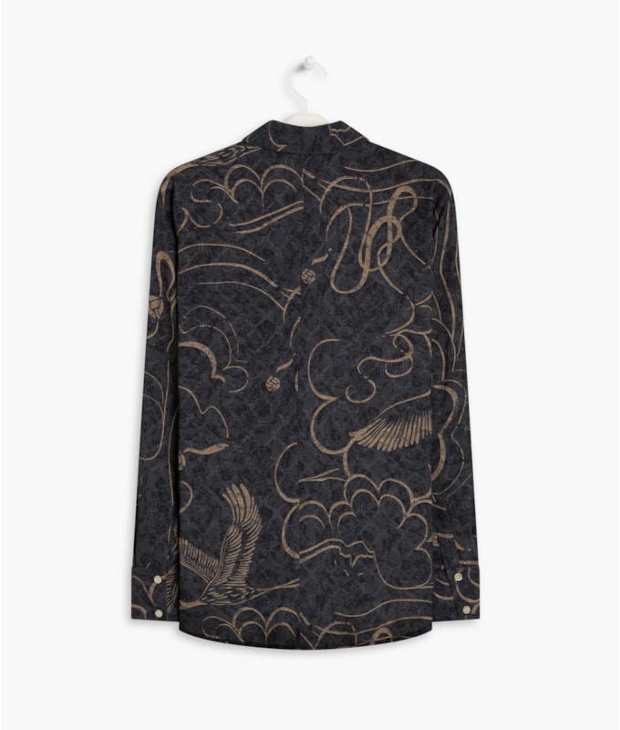 Camisa Petra Crane Preto