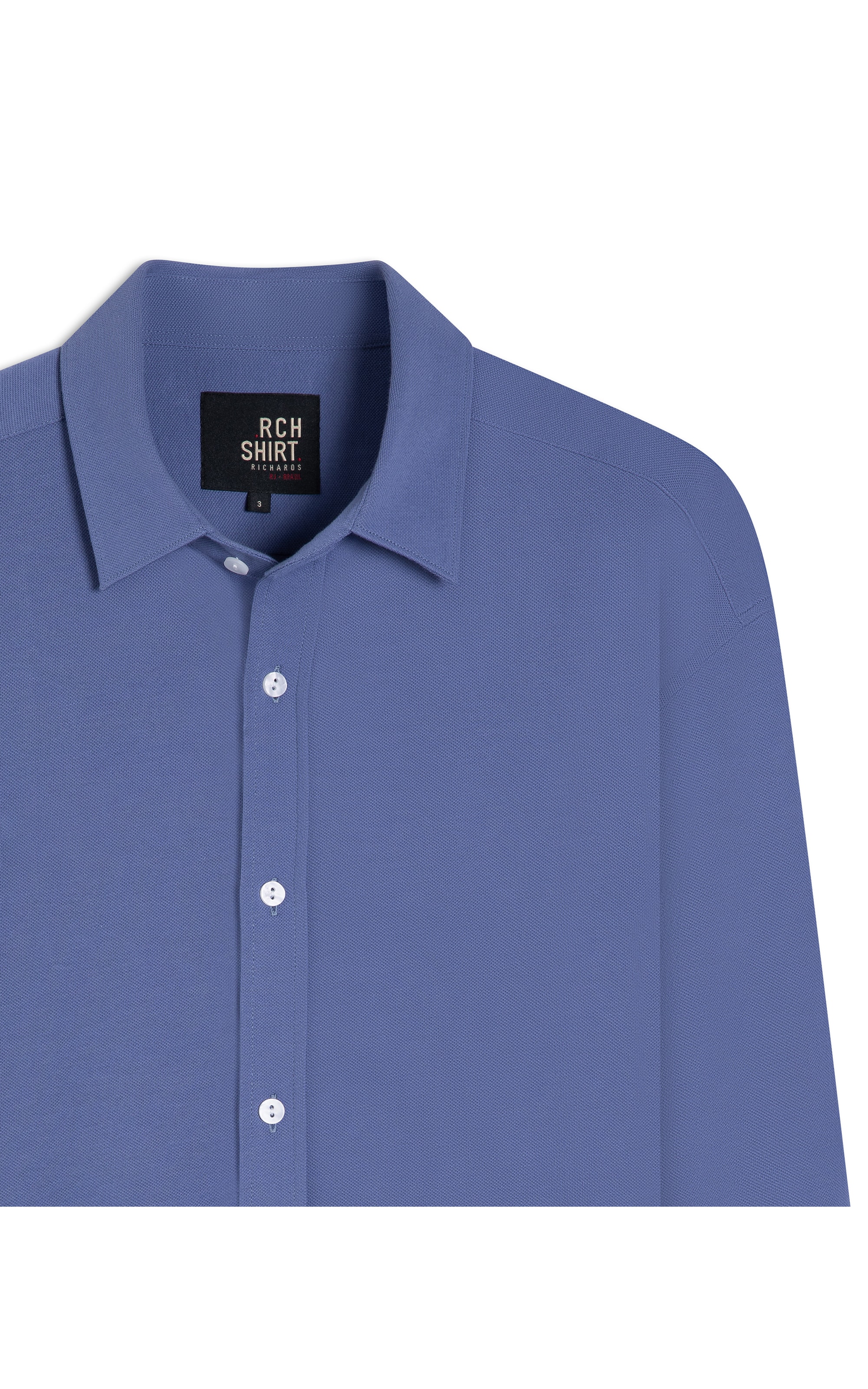 Camisa Piquet Classic Ml Hortencia