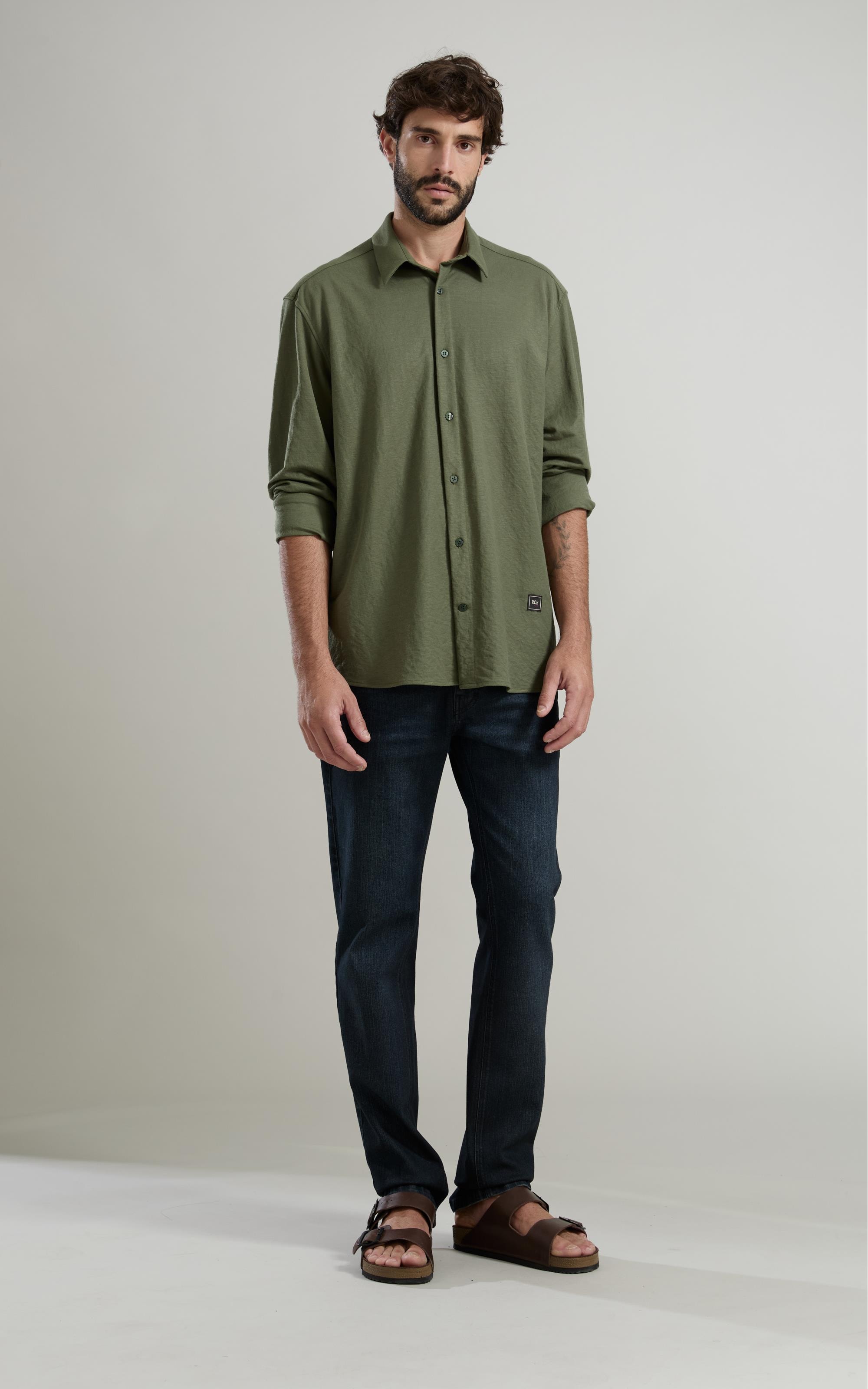 Camisa Piquet Julian Ml Verde Militar