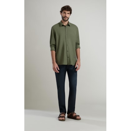 Camisa Piquet Julian Ml Verde Militar