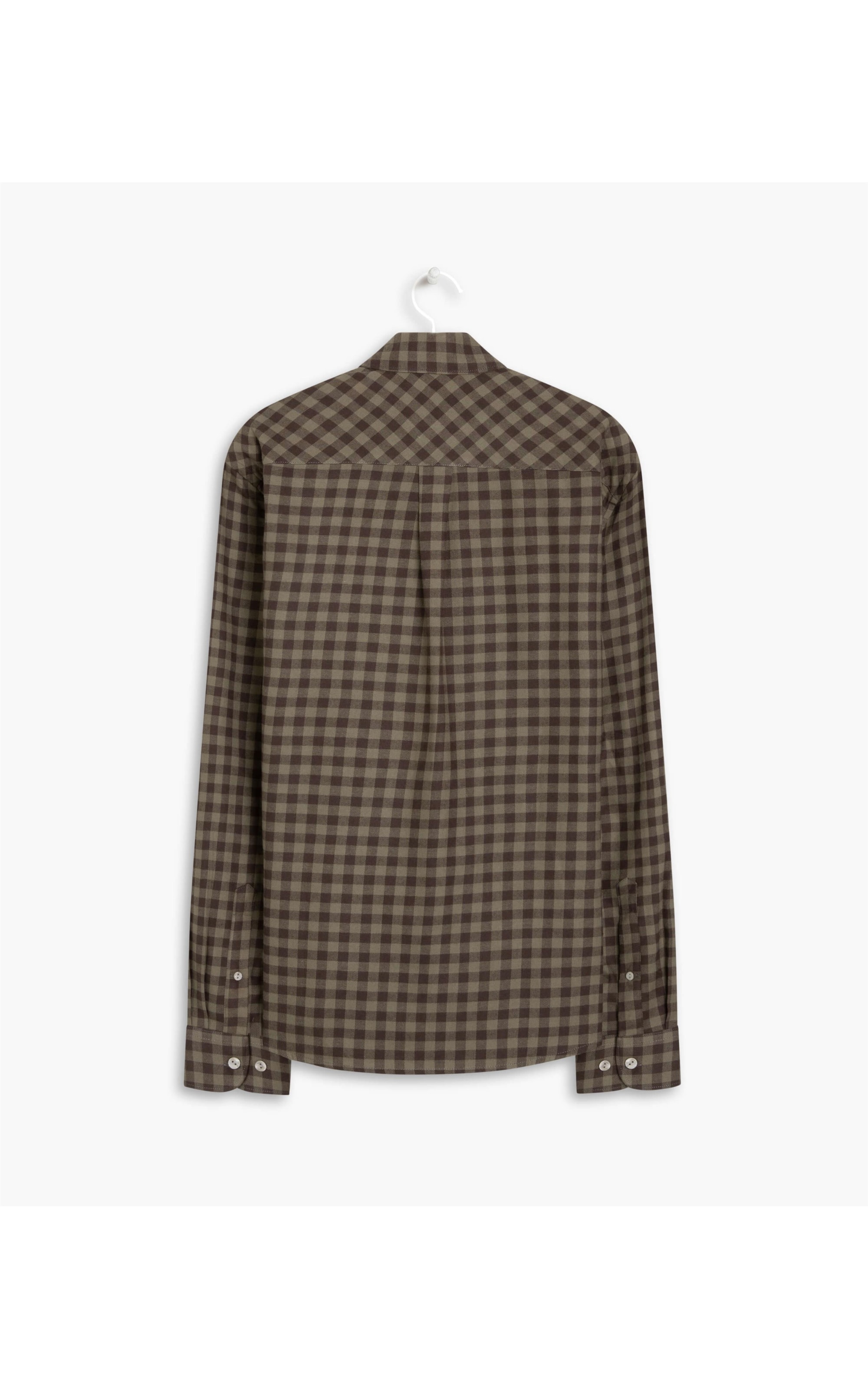 Camisa Piton Flanela Xadrez Tabaco