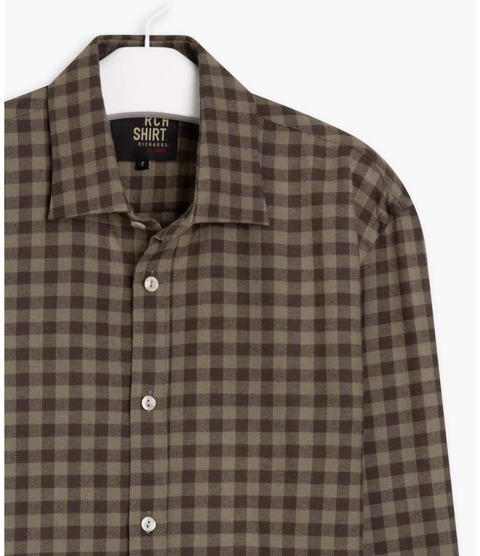 Camisa Piton Flanela Xadrez Tabaco