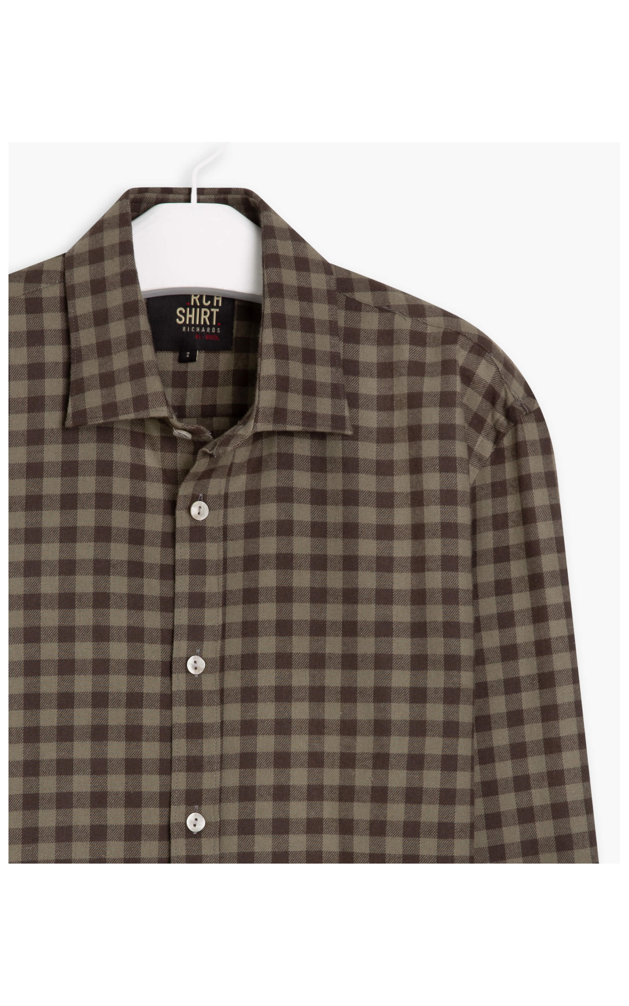 Camisa Piton Flanela Xadrez Tabaco