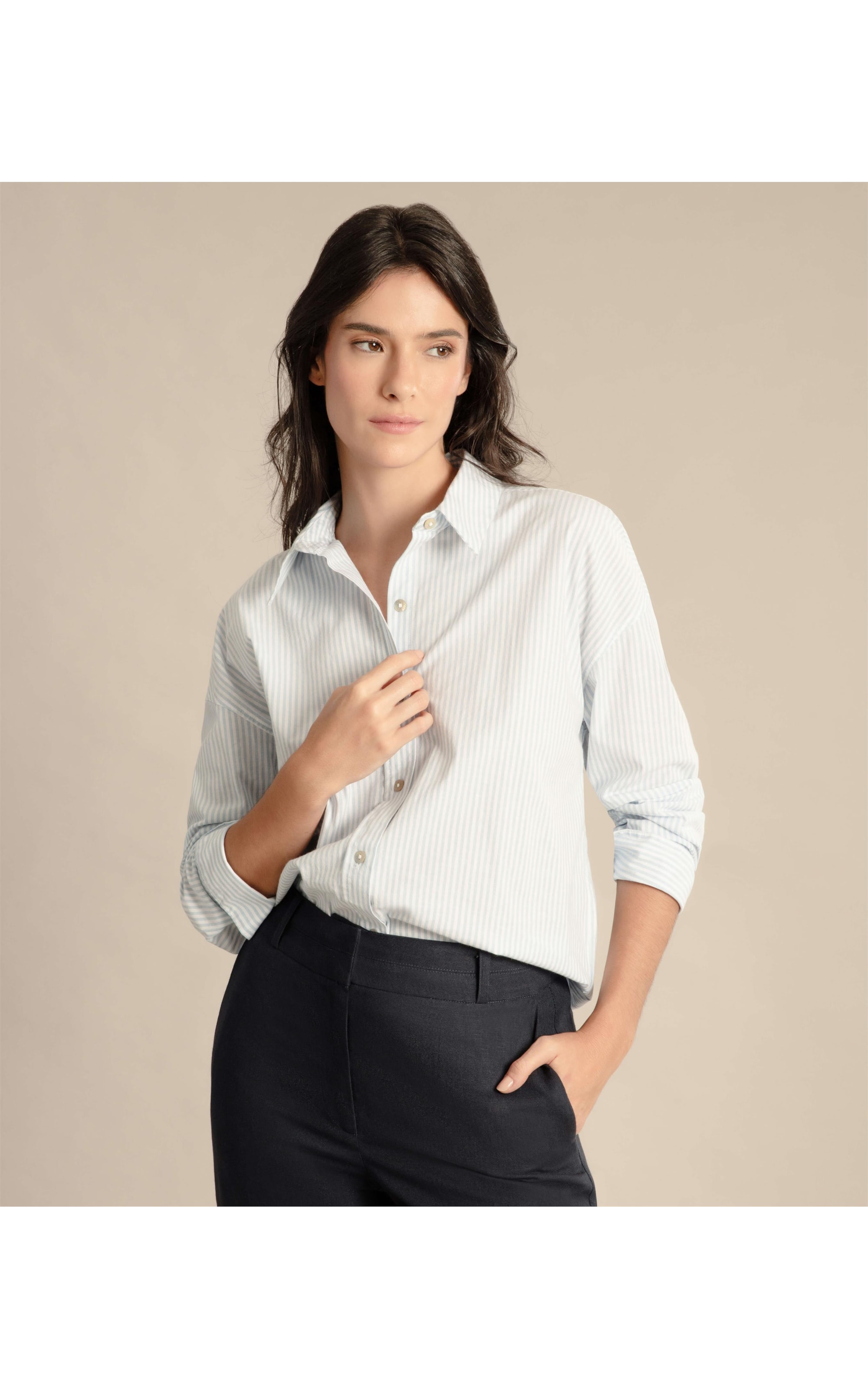 Camisa Piva Dragão Algodão Azul Claro