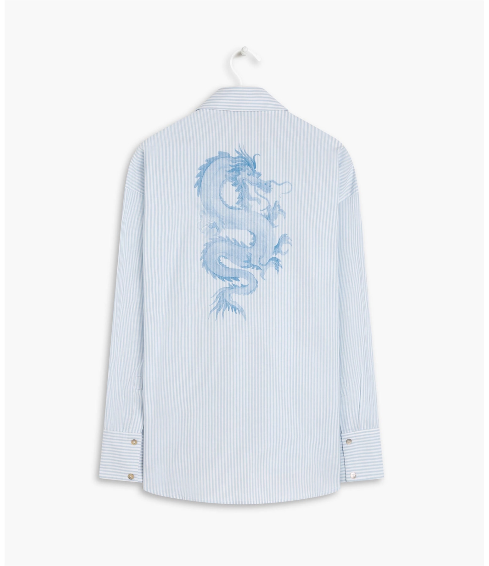 Camisa Piva Dragão Algodão Azul Claro