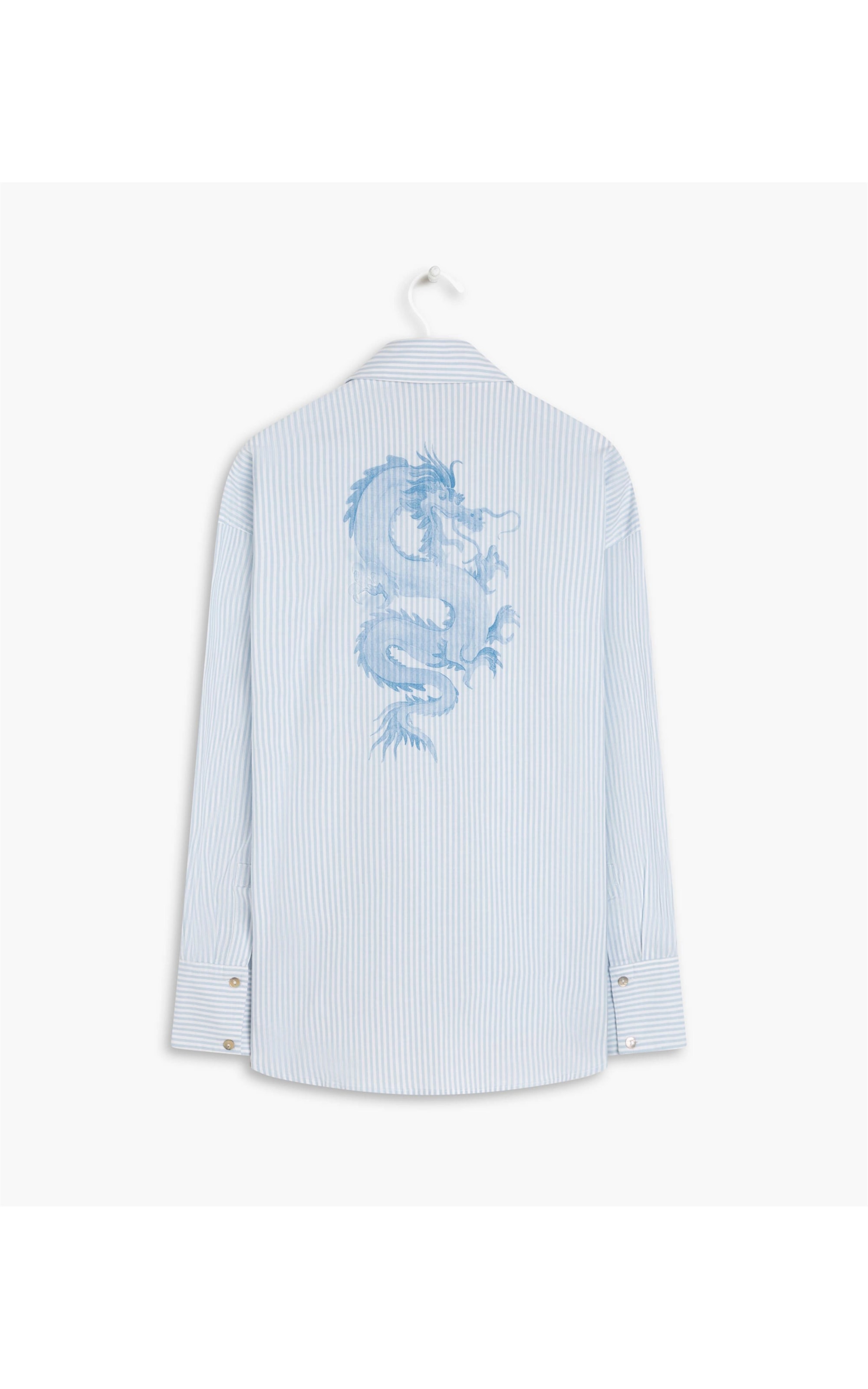 Camisa Piva Dragão Algodão Azul Claro