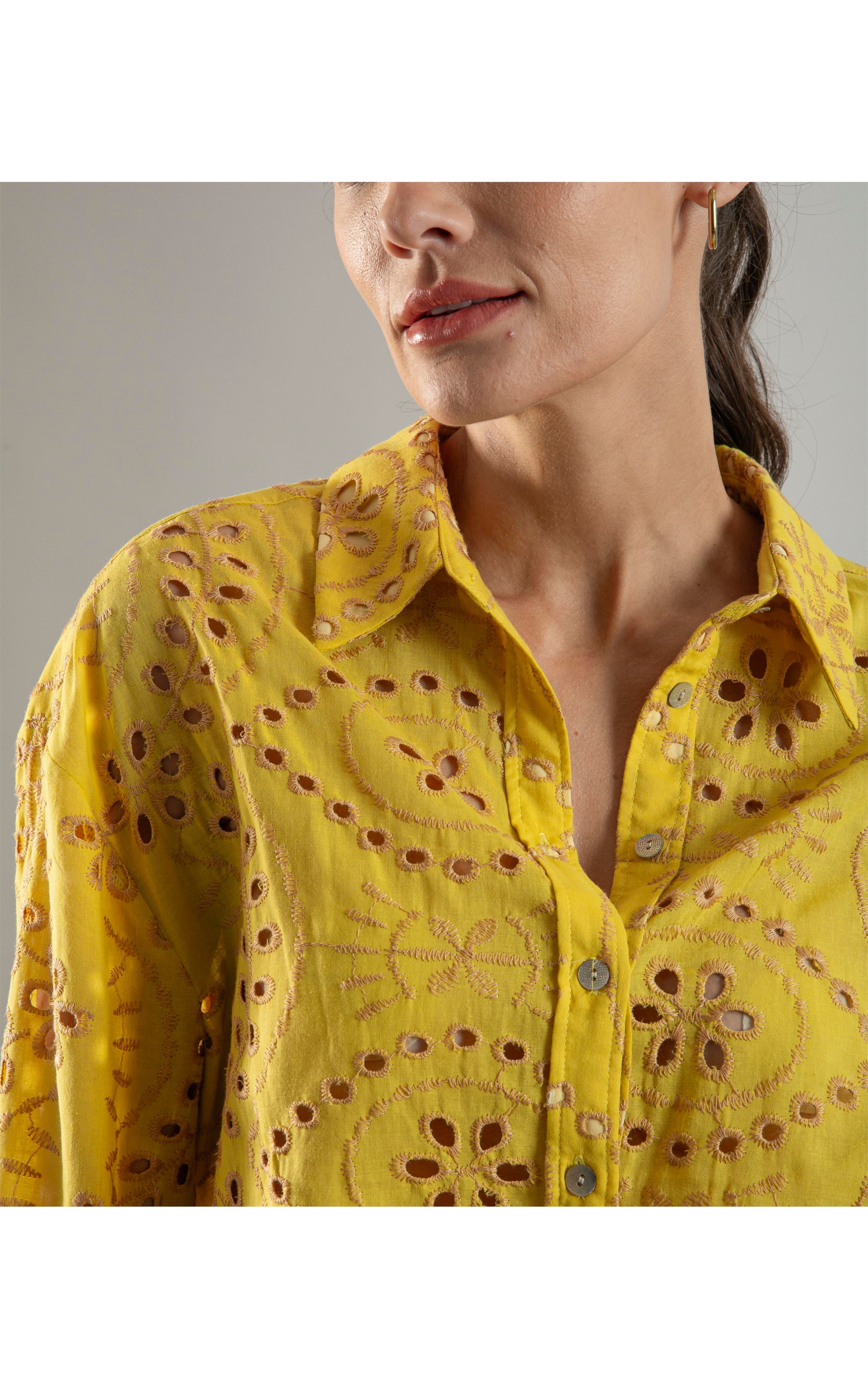Camisa Piva Laise Mostarda