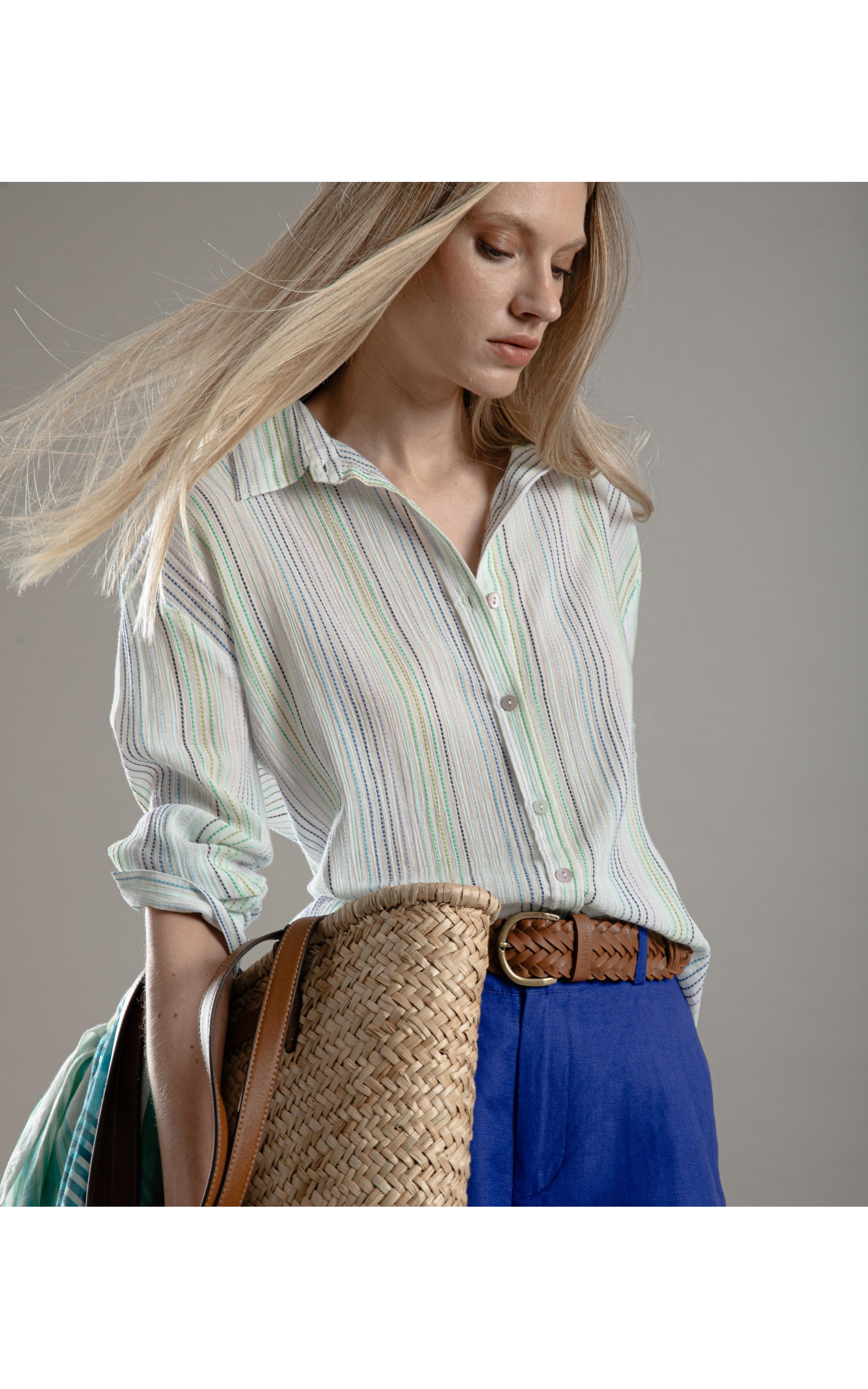 Camisa Piva Stripe Cotton Branco