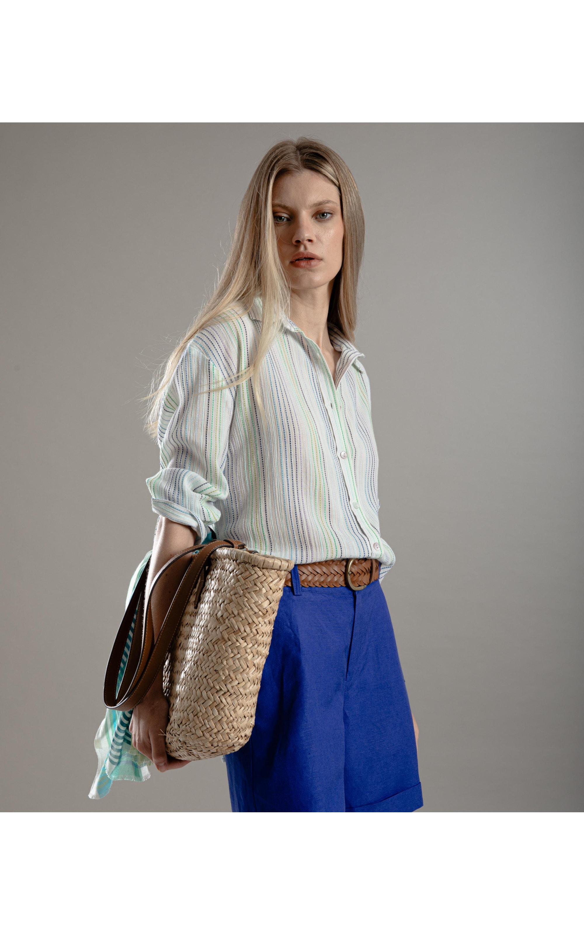 Camisa Piva Stripe Cotton Branco