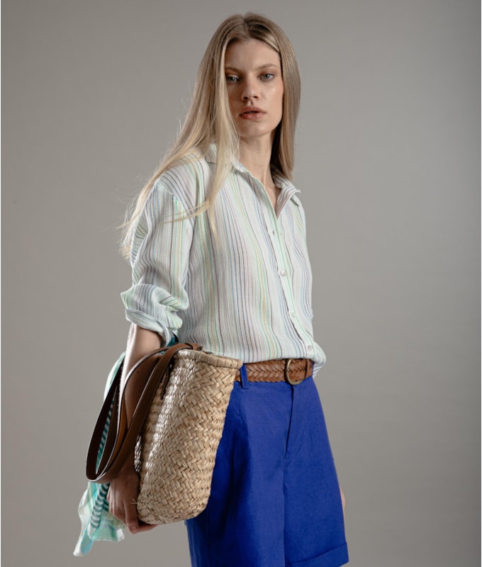 Camisa Piva Stripe Cotton Branco