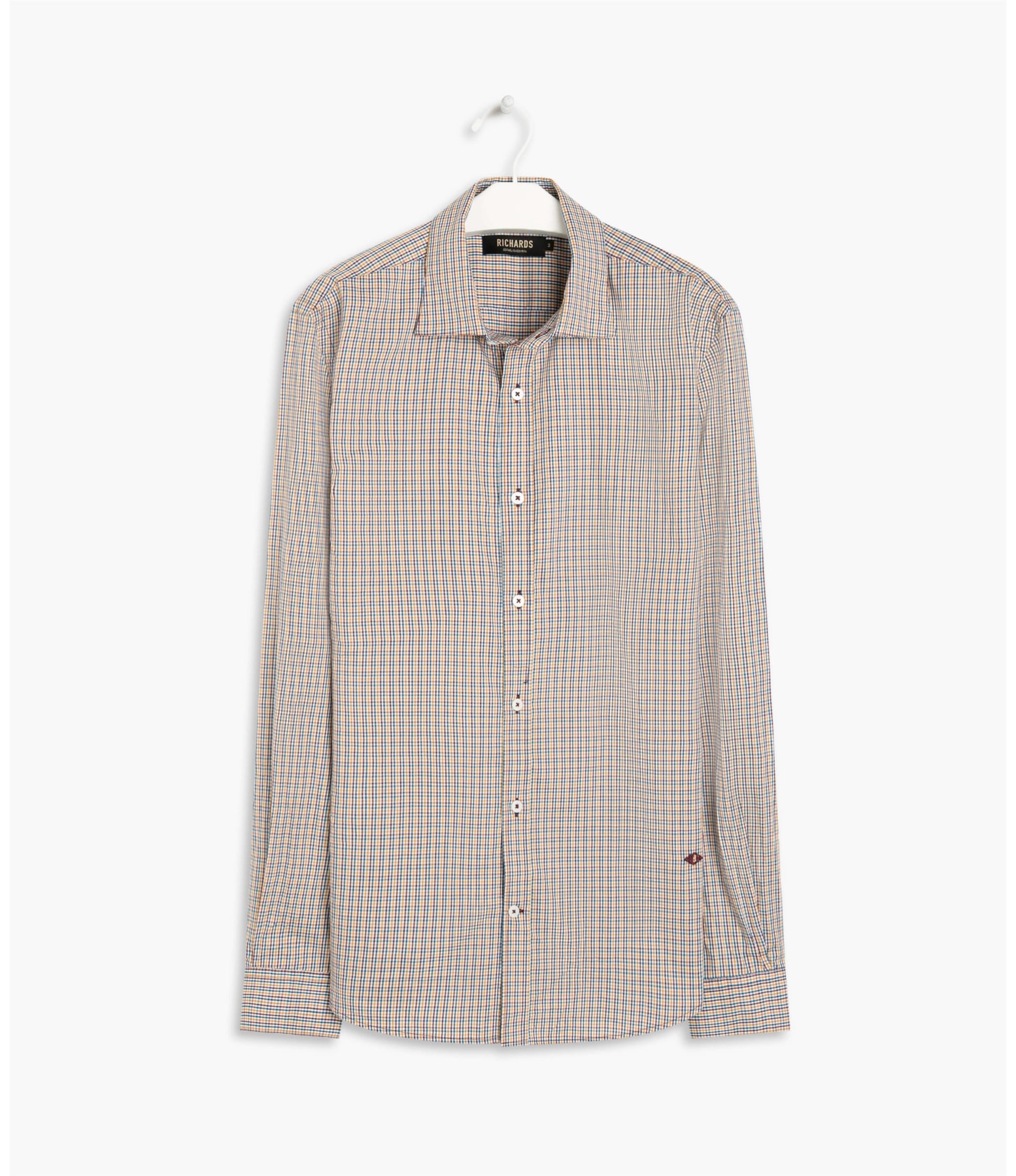 Camisa Plínio Xadrez Ml Amarelo