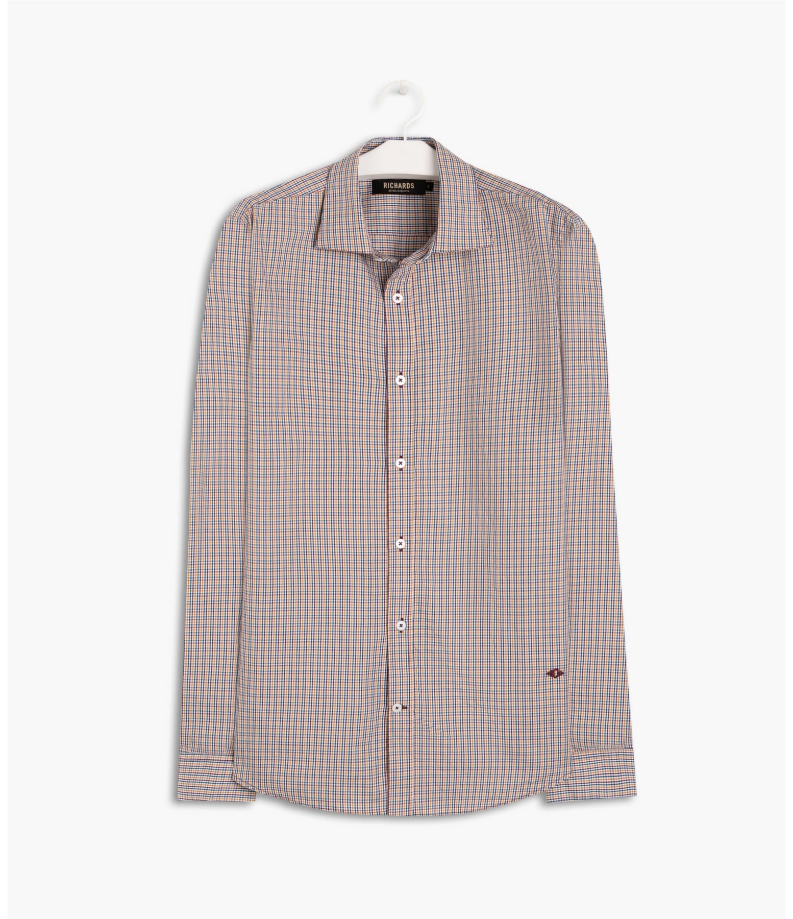 Camisa Plínio Xadrez Ml Dark Navy