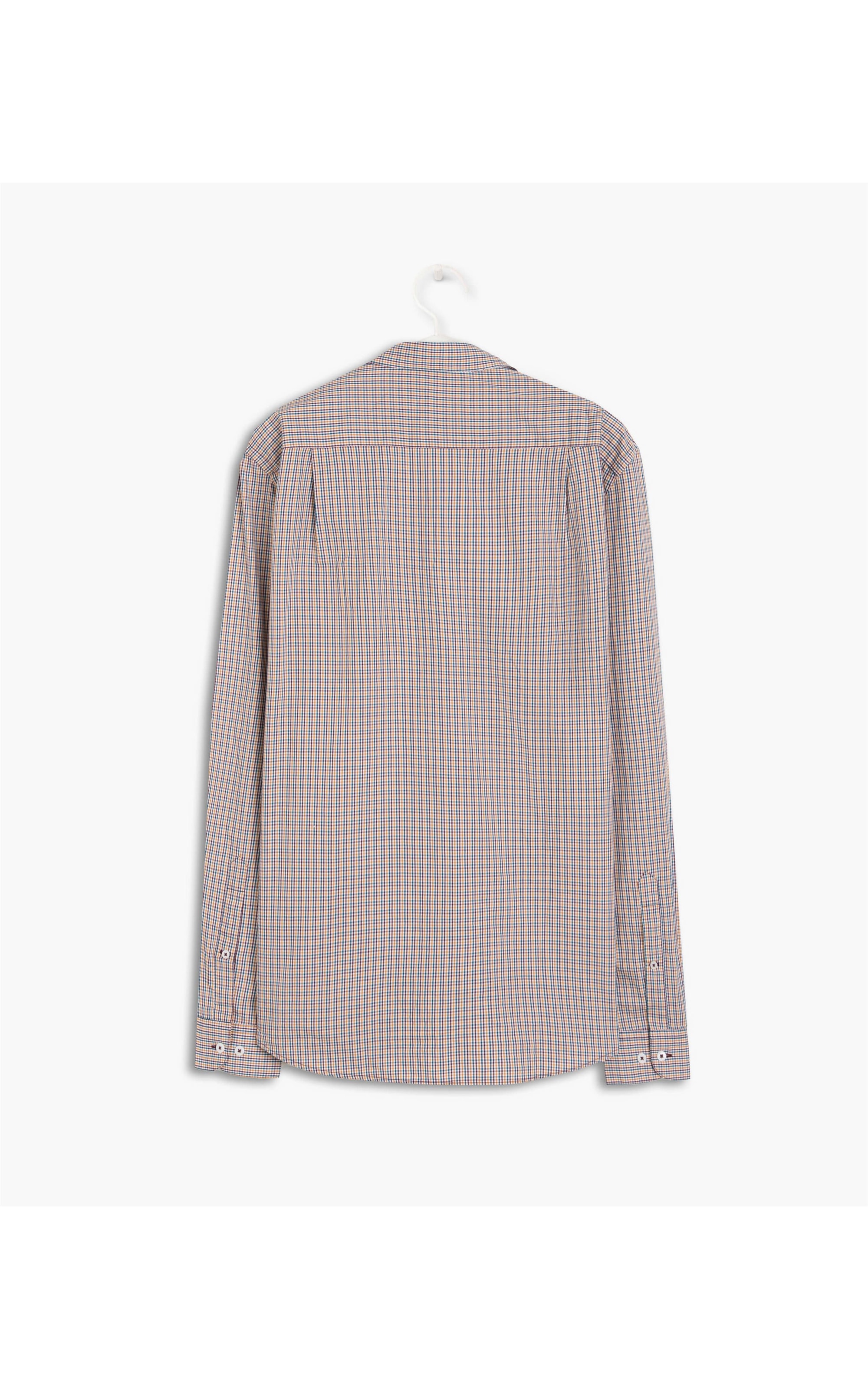 Camisa Plínio Xadrez Ml Dark Navy