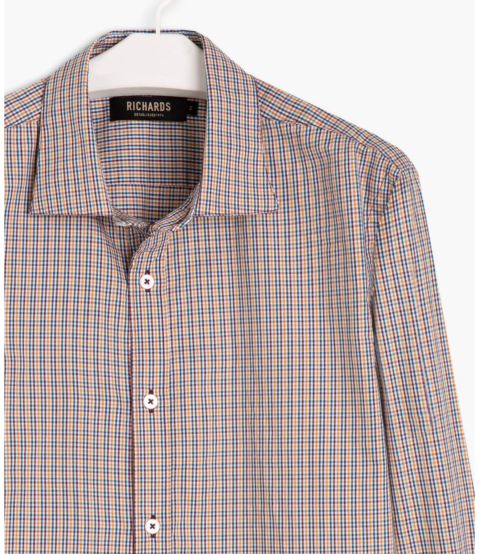 Camisa Plínio Xadrez Ml Dark Navy
