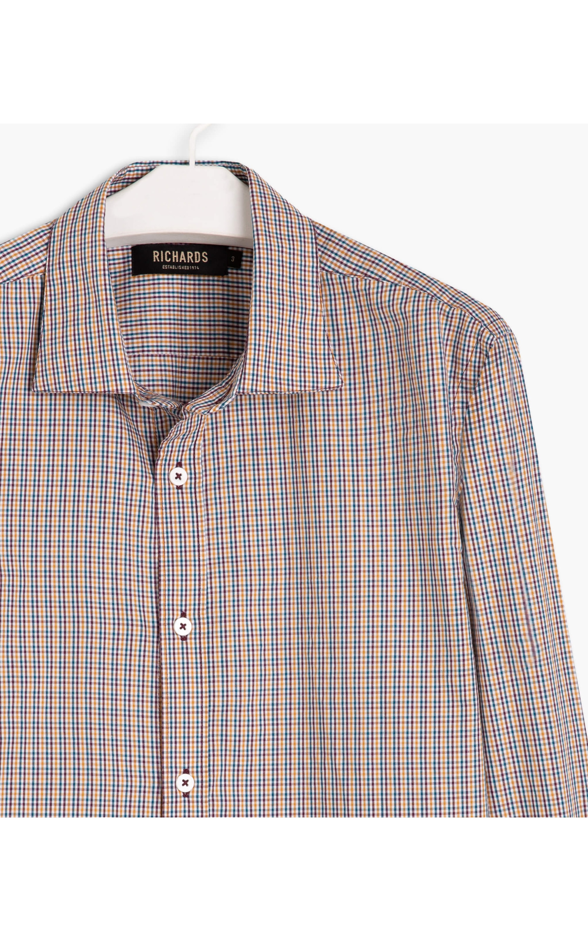 Camisa Plínio Xadrez Ml Dark Navy