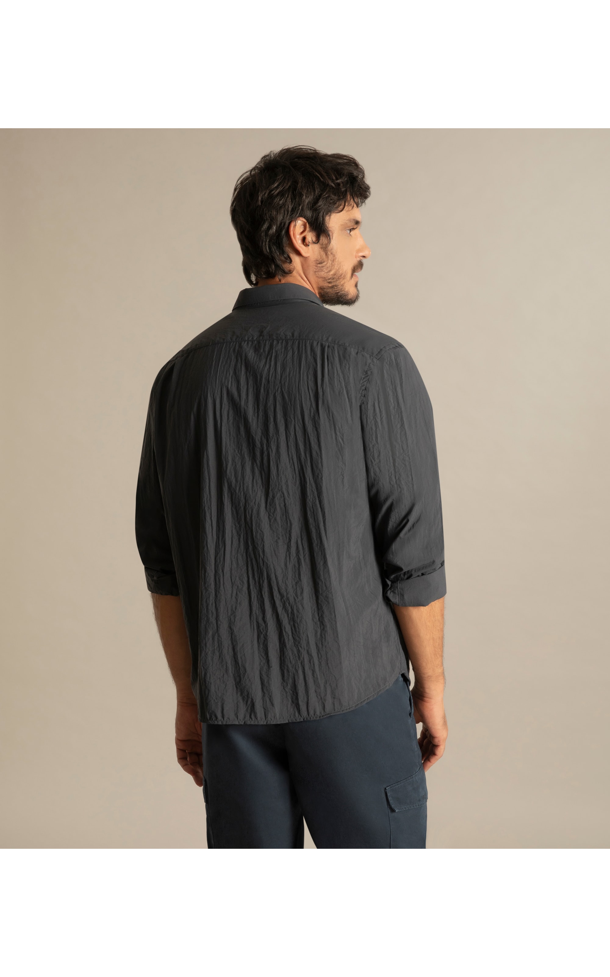  Camisa Pockets Amni Ml  Grafite