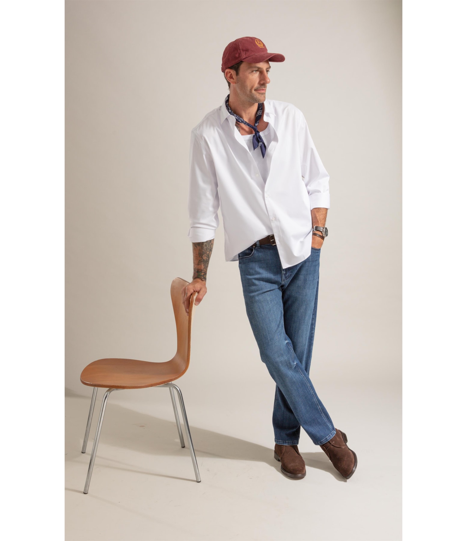 Camisa  Poli Bambu Classic St Ml Branco