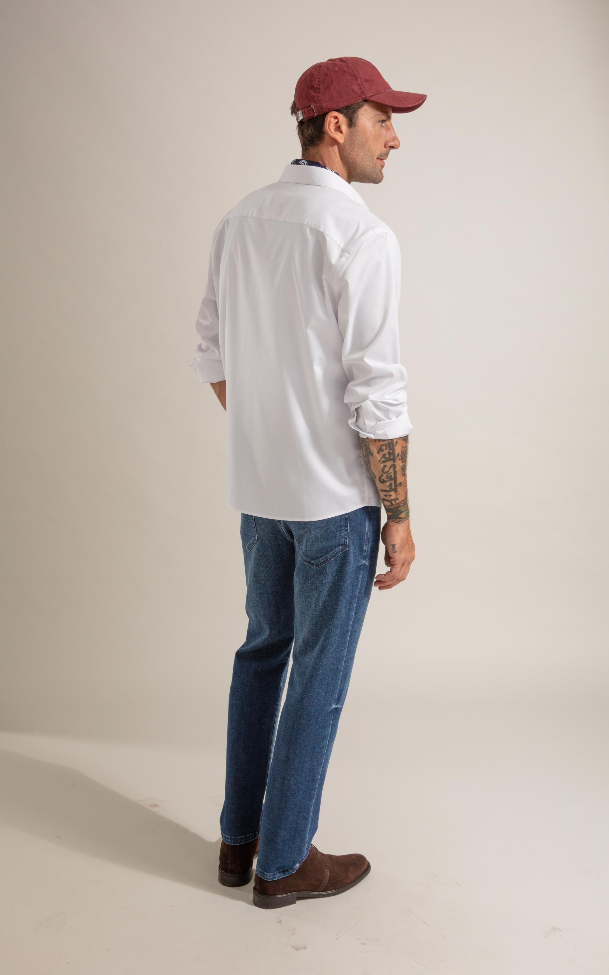 Camisa  Poli Bambu Classic St Ml Branco