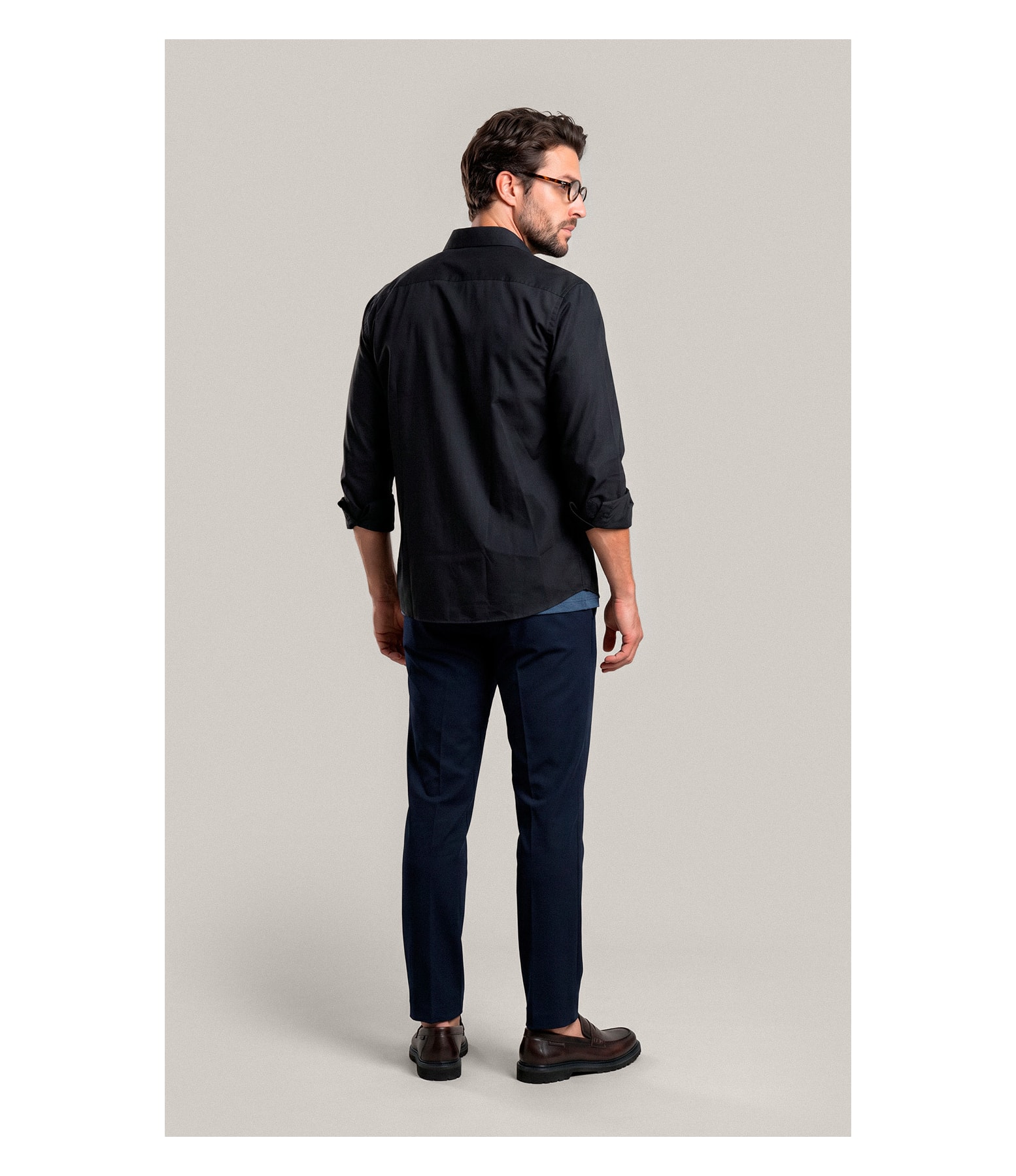Camisa  Poli Bambu Classic St Ml Dark Navy
