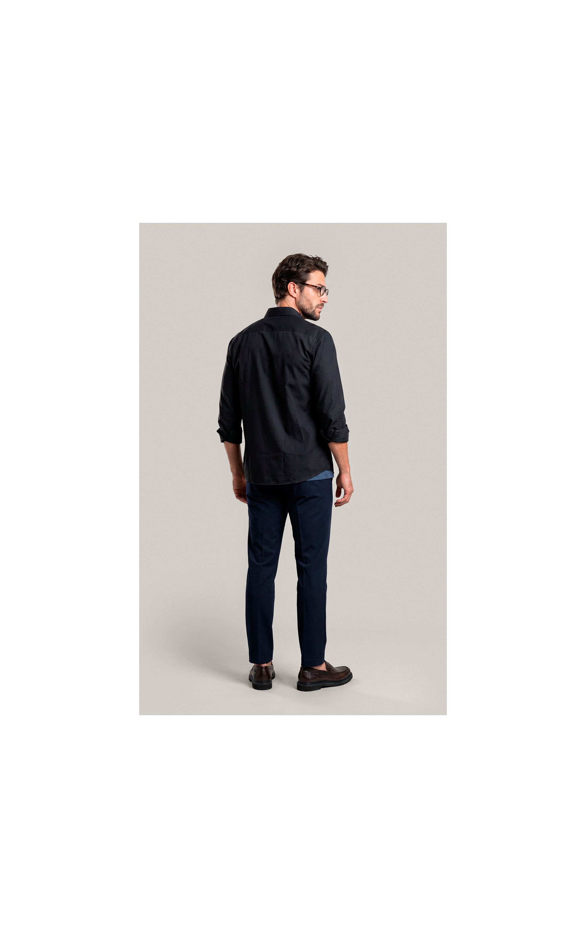 Camisa  Poli Bambu Classic St Ml Dark Navy