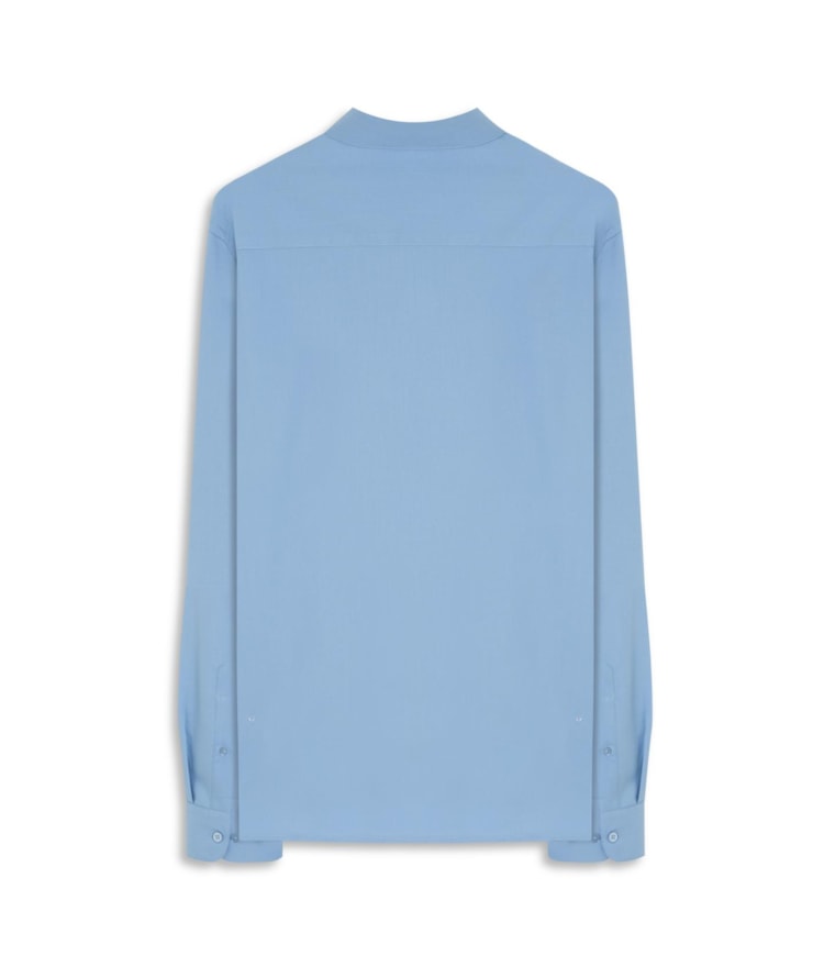 Camisa Politech Bambu Ml Azul Claro