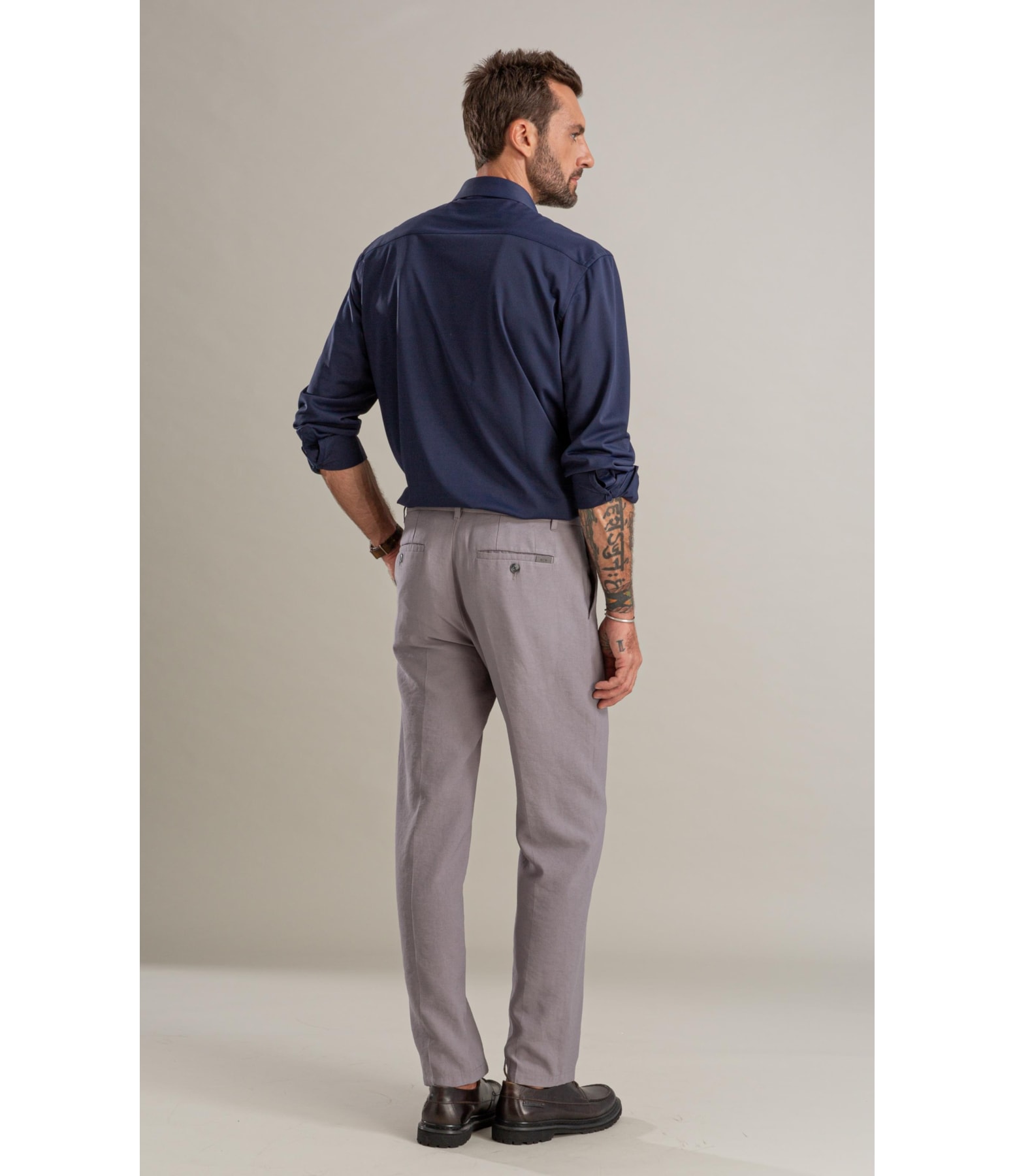 Camisa Politech Ml Dark Navy