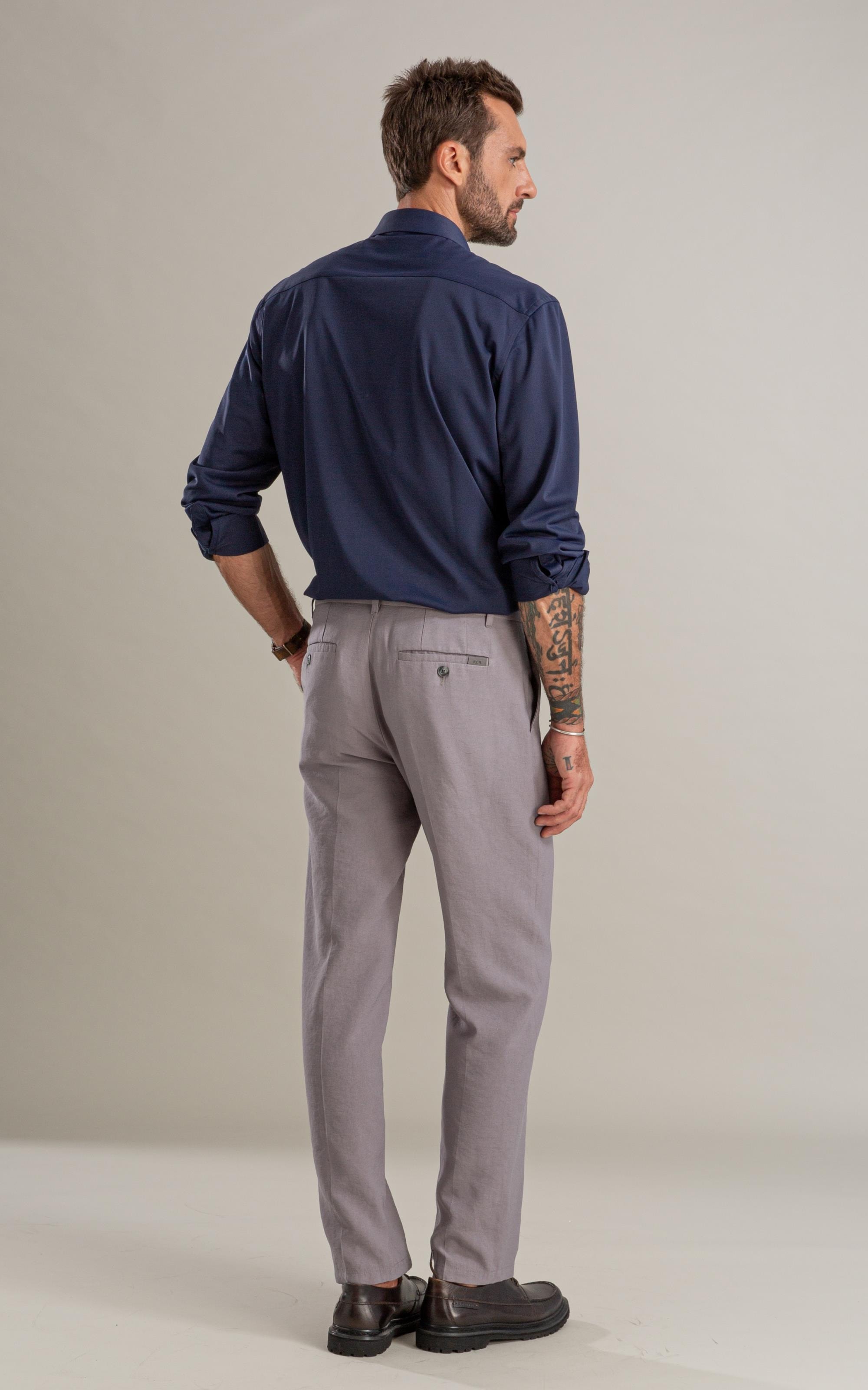 Camisa Politech Ml Dark Navy