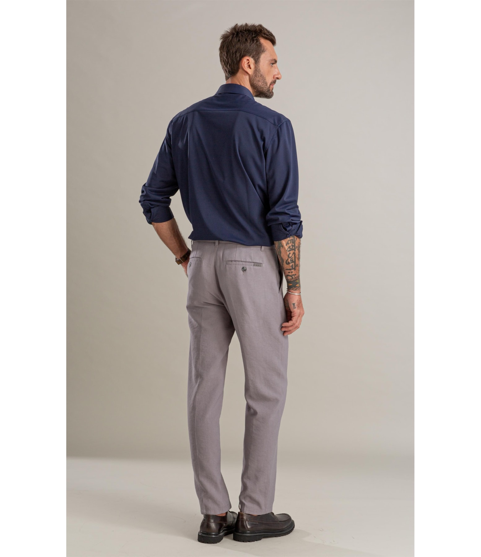 Camisa Politech Ml Dark Navy